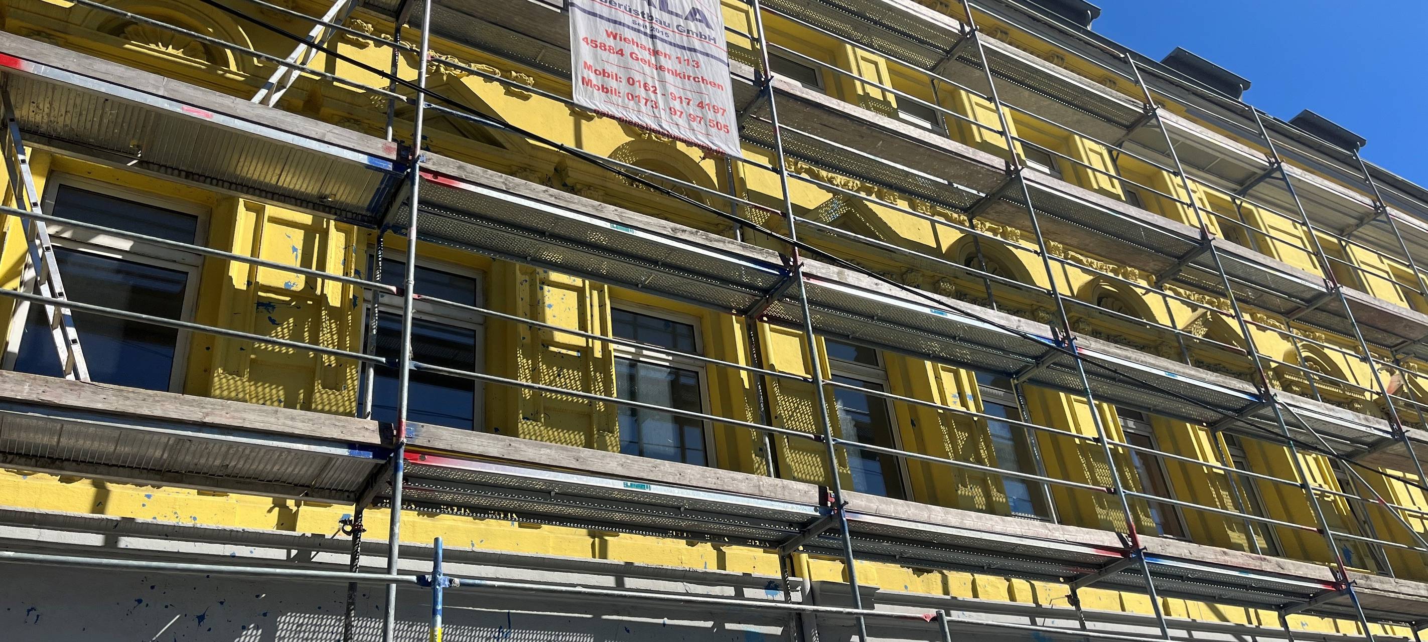 Gelbes Haus in Gelsenkirchen wird jetzt saniert