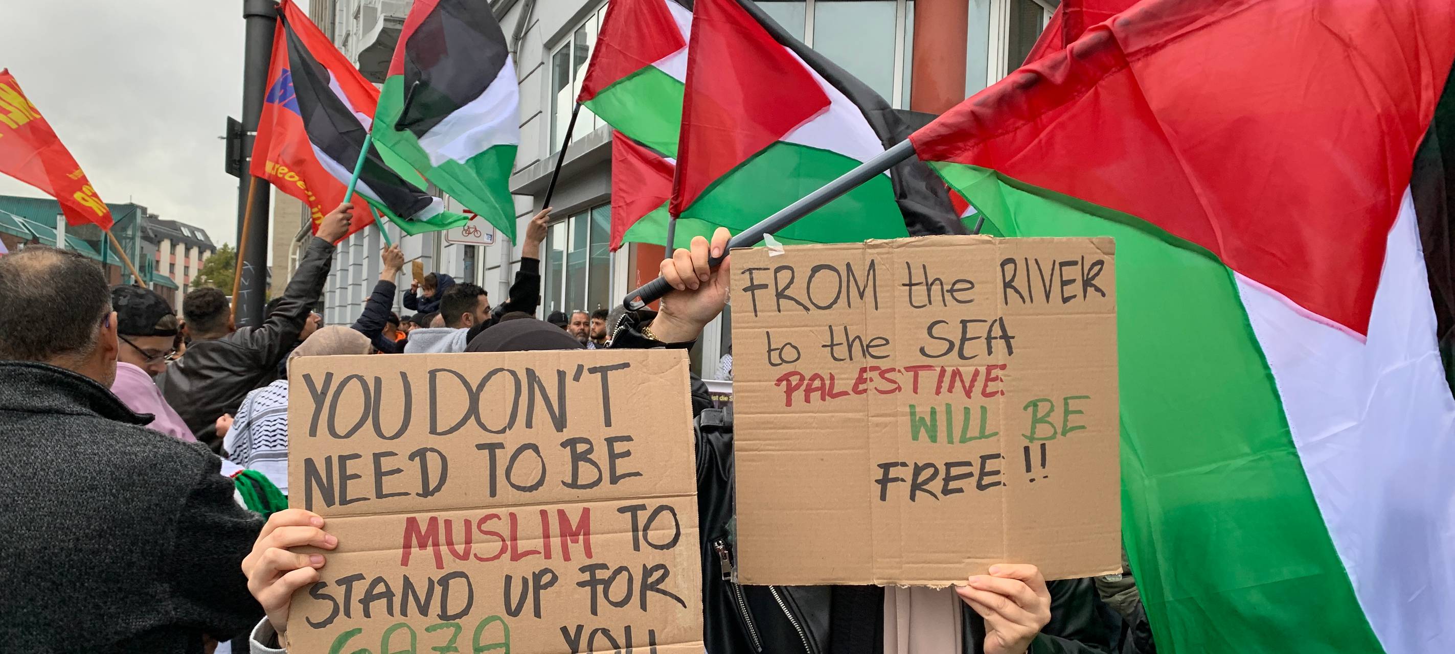 Friedliche Pro-Palästina-Demo in Gelsenkirchen