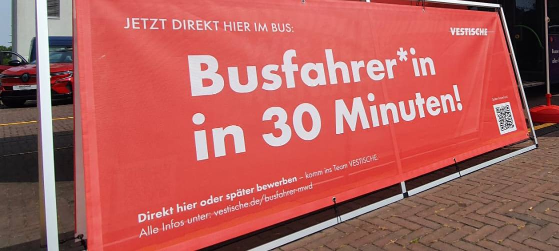 Busfahrer in 30 Minuten Vestische