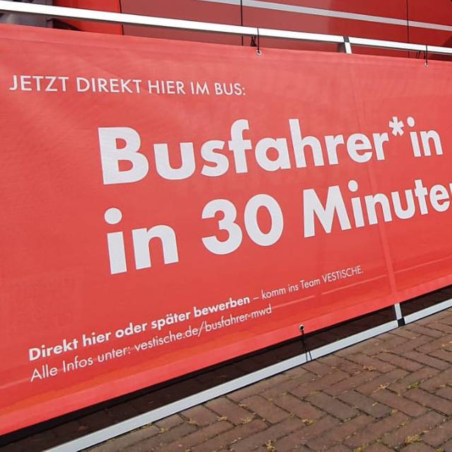 Busfahrer in 30 Minuten Vestische
