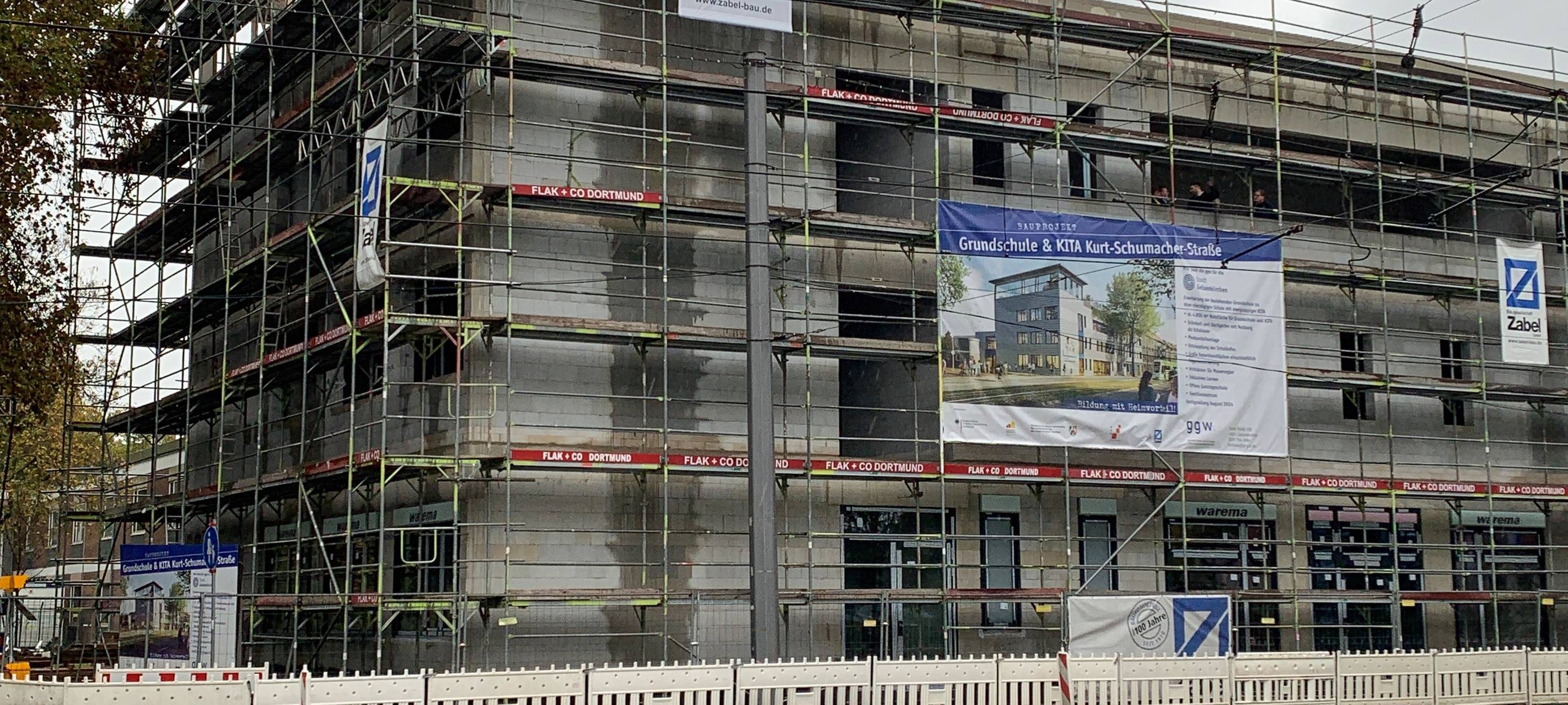 Richtfest an der Grundschule Kurt-Schumacher-Straße