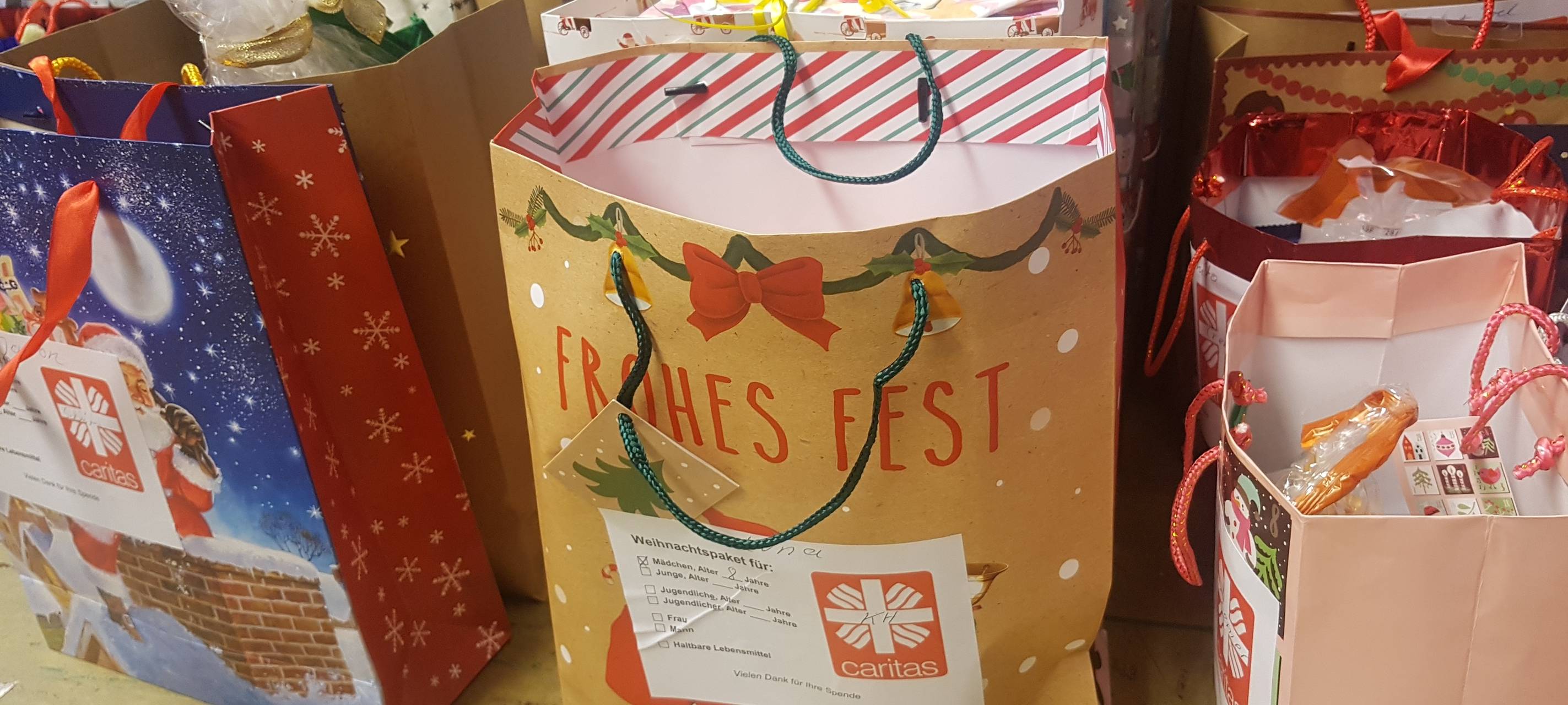 Caritas bei uns will an Weihnachten "Freude schenken"