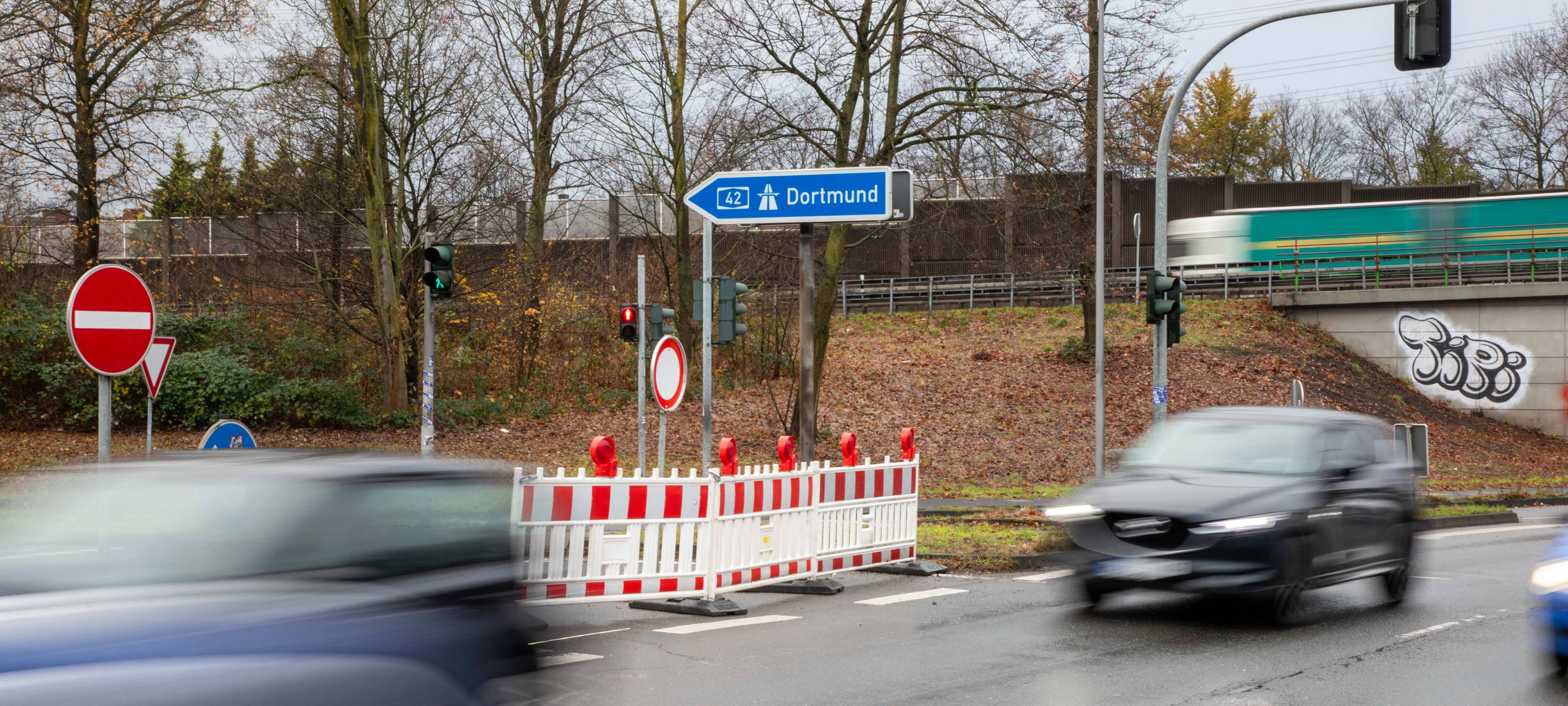Bottrop: Verkehrsminister an der A42-Sperrung
