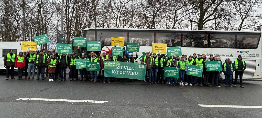 Groß-Demo in Berlin: Kirchhellener Bauern angekommen