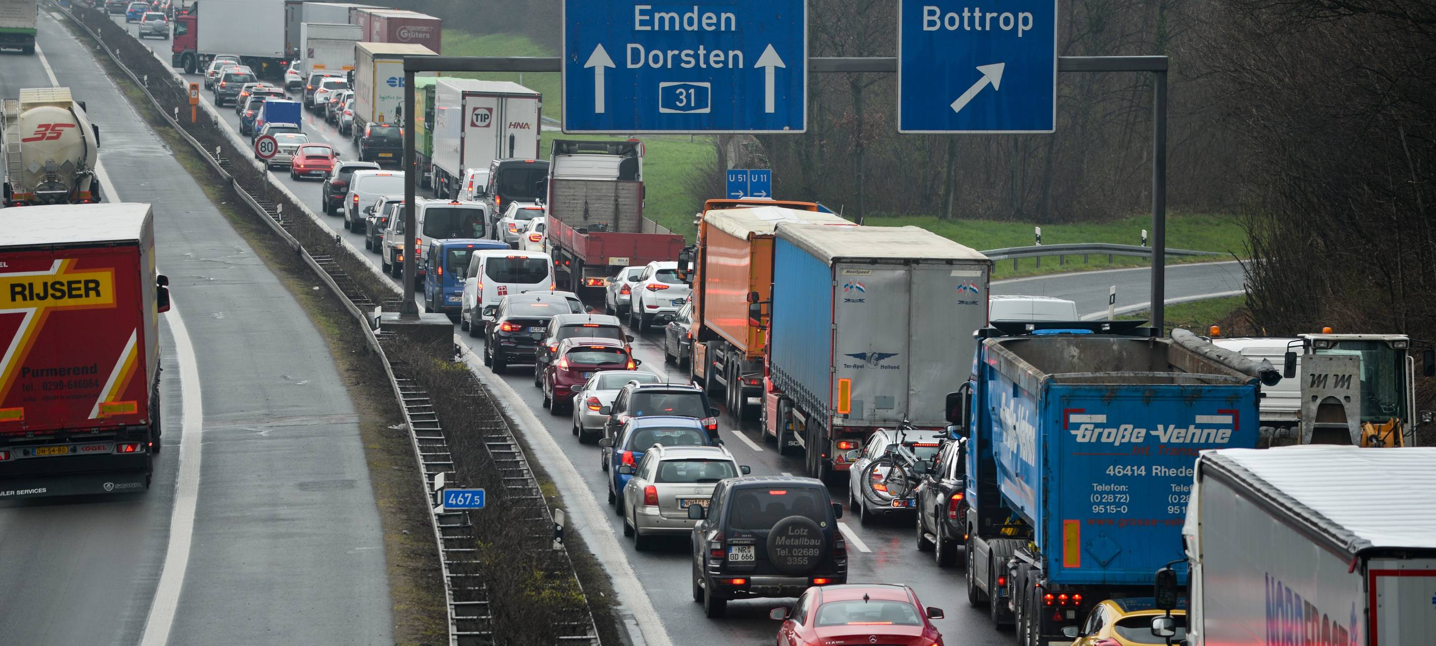 Heute Abend: Neue Bauarbeiten auf der A2 bei Bottrop