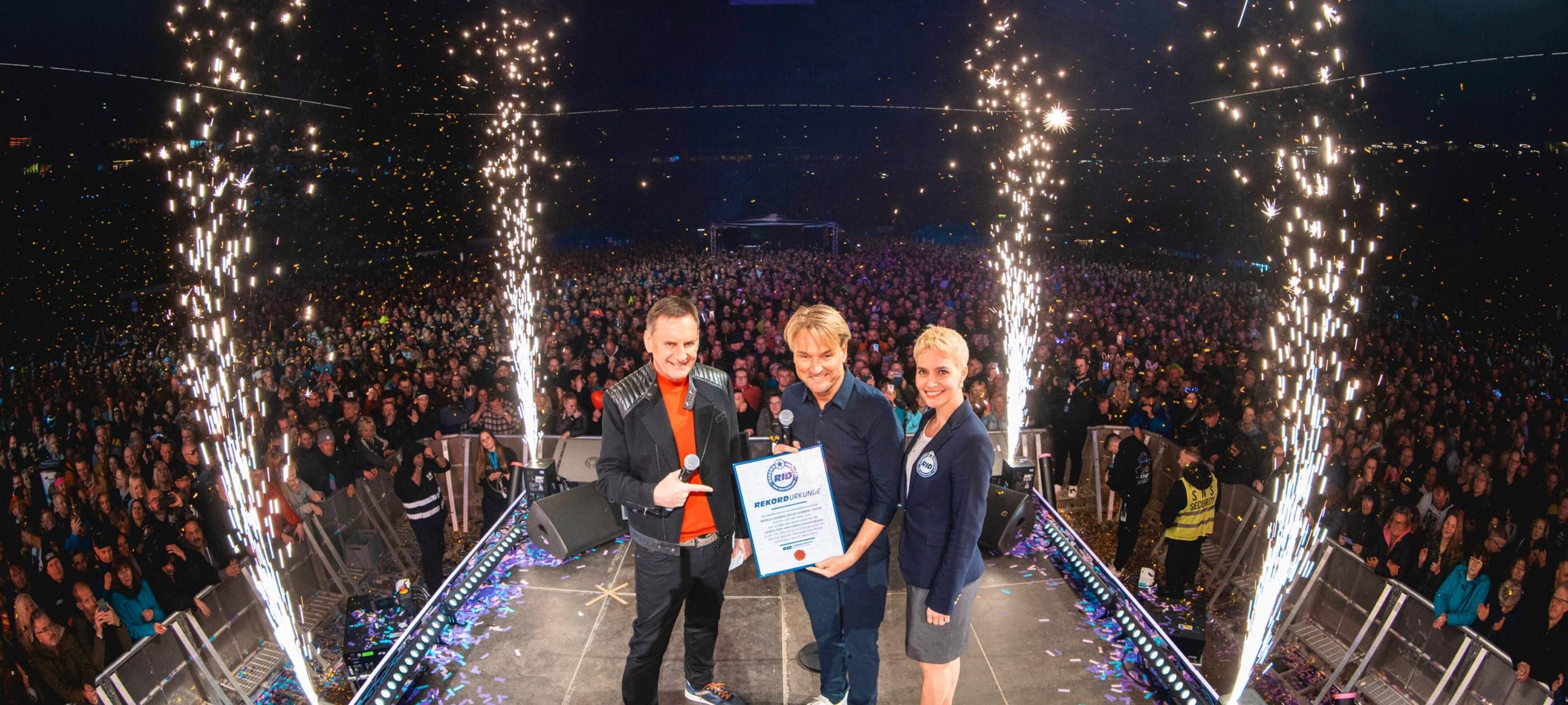 "Die 80er live": Weltrekord auf Schalke geknackt