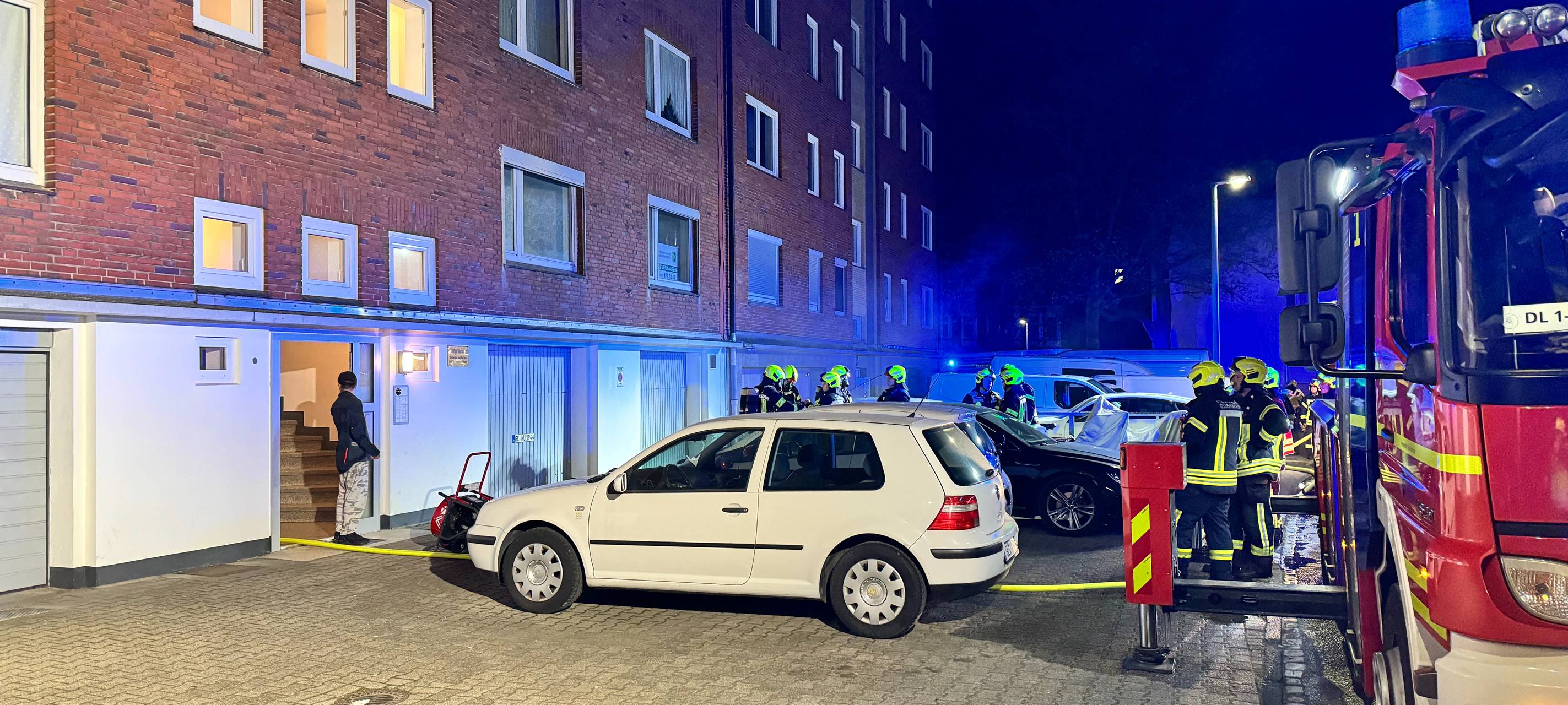 Feuer in Gelsenkirchen: Neun Menschen gerettet