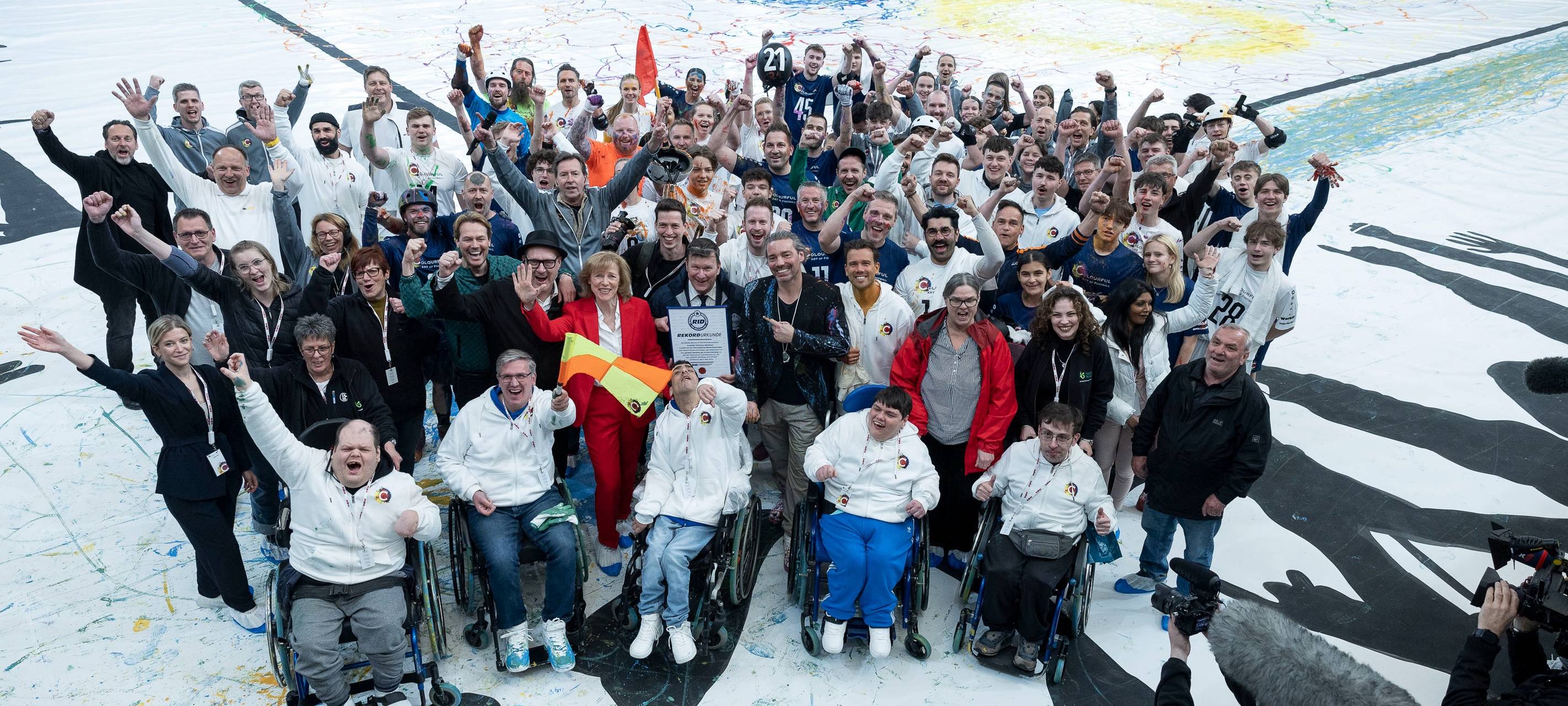 Größtes Bild in der Arena auf Schalke in Gelsenkirchen