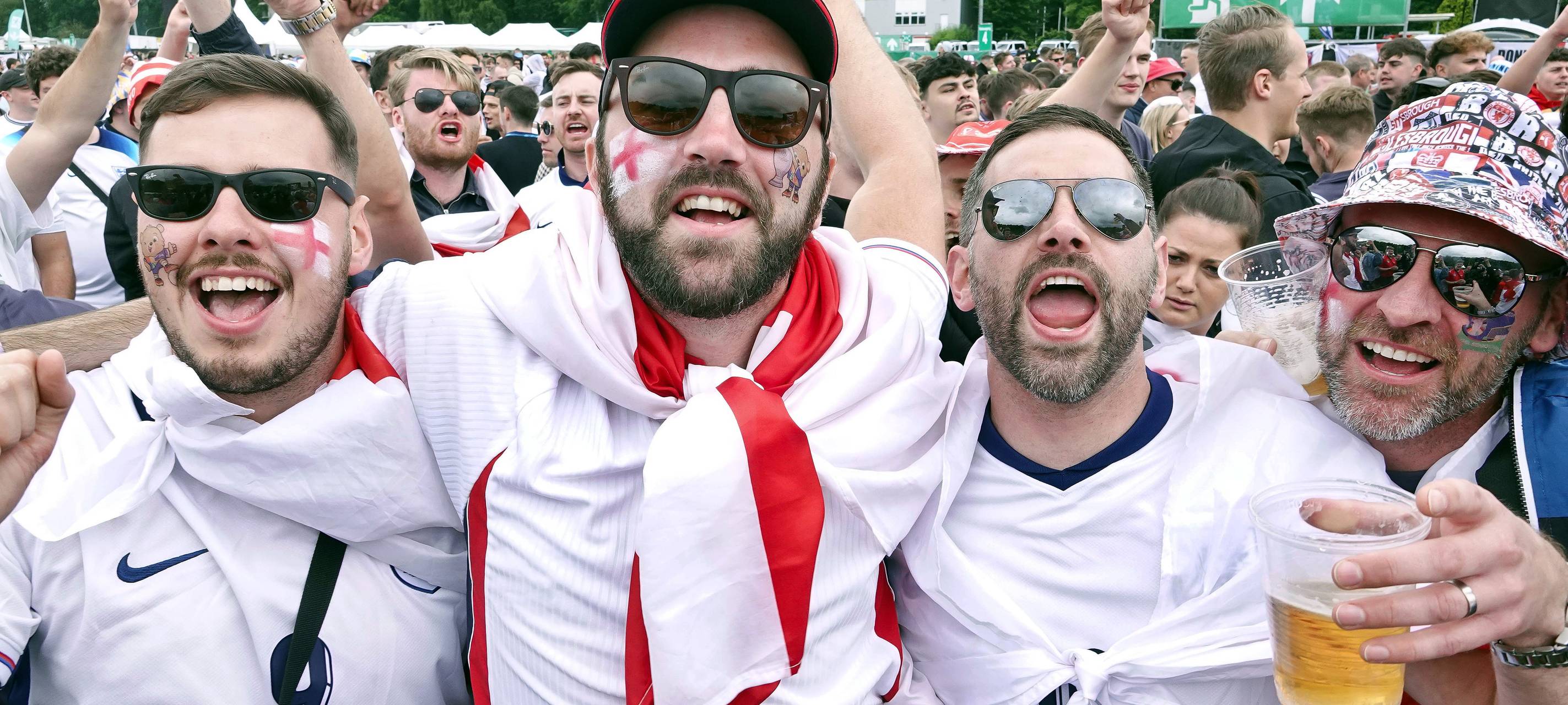EM-Achtelfinale in Gelsenkirchen: Engländer in der City