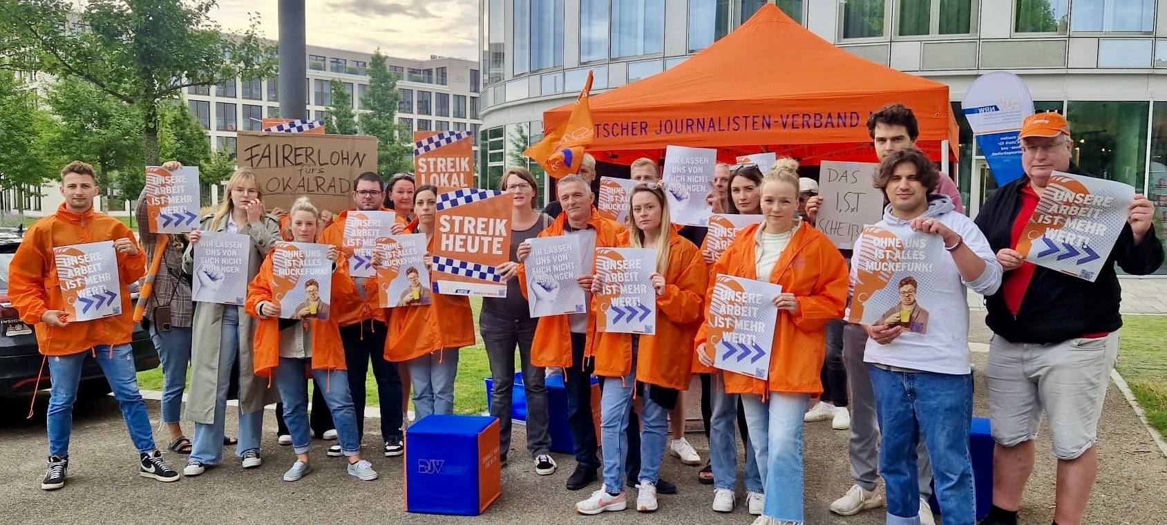 Warnstreik bei Radio Emscher Lippe