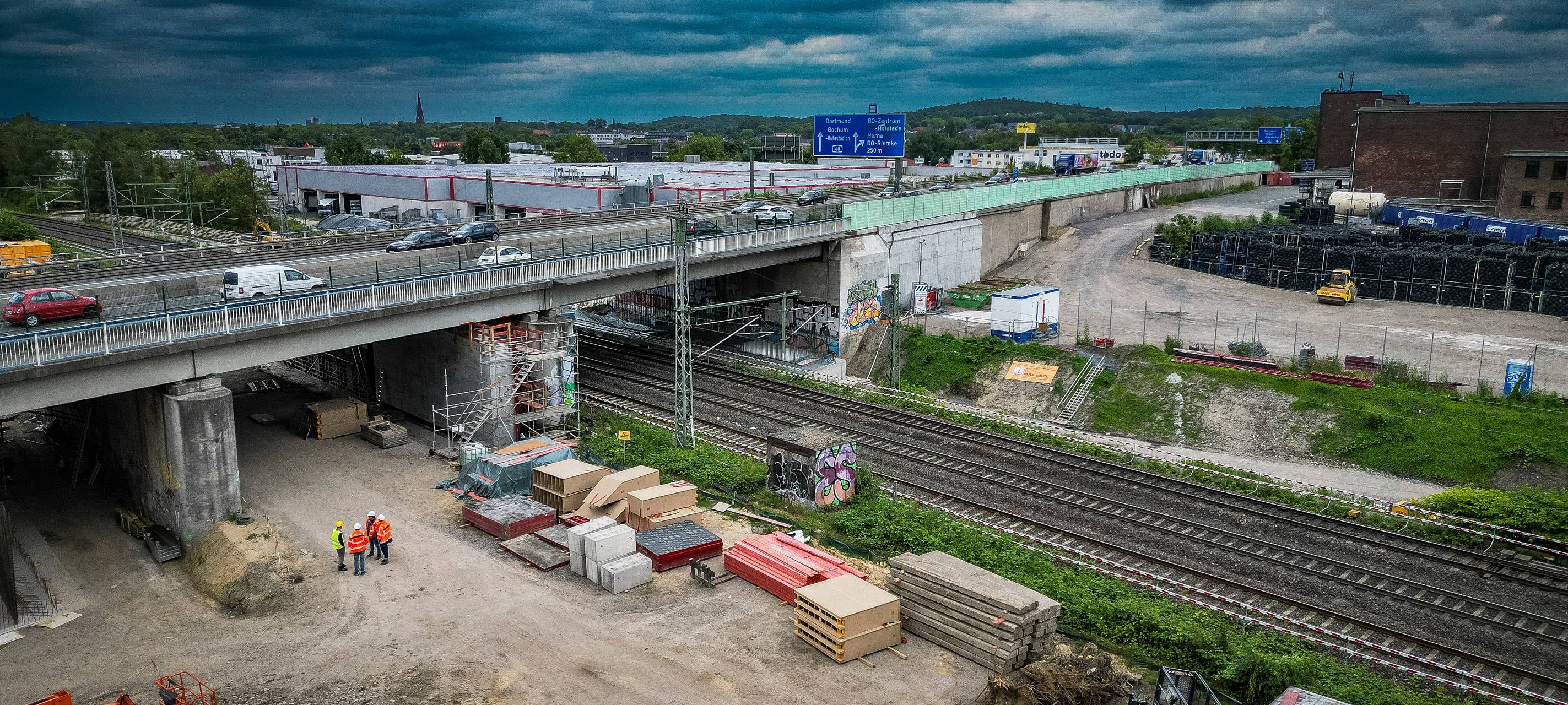 Bahnstrecke unter der A40 wird gesperrt