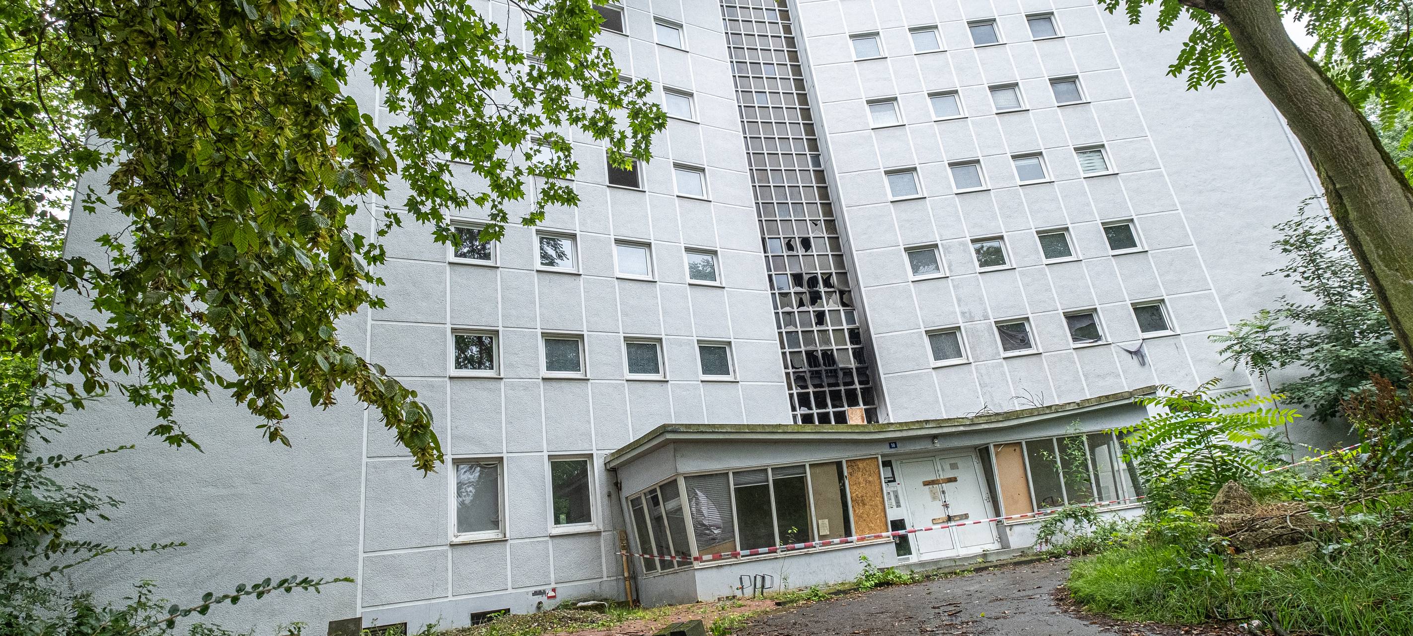 Gladbeck: Brand in Lost Places-Hochhaus