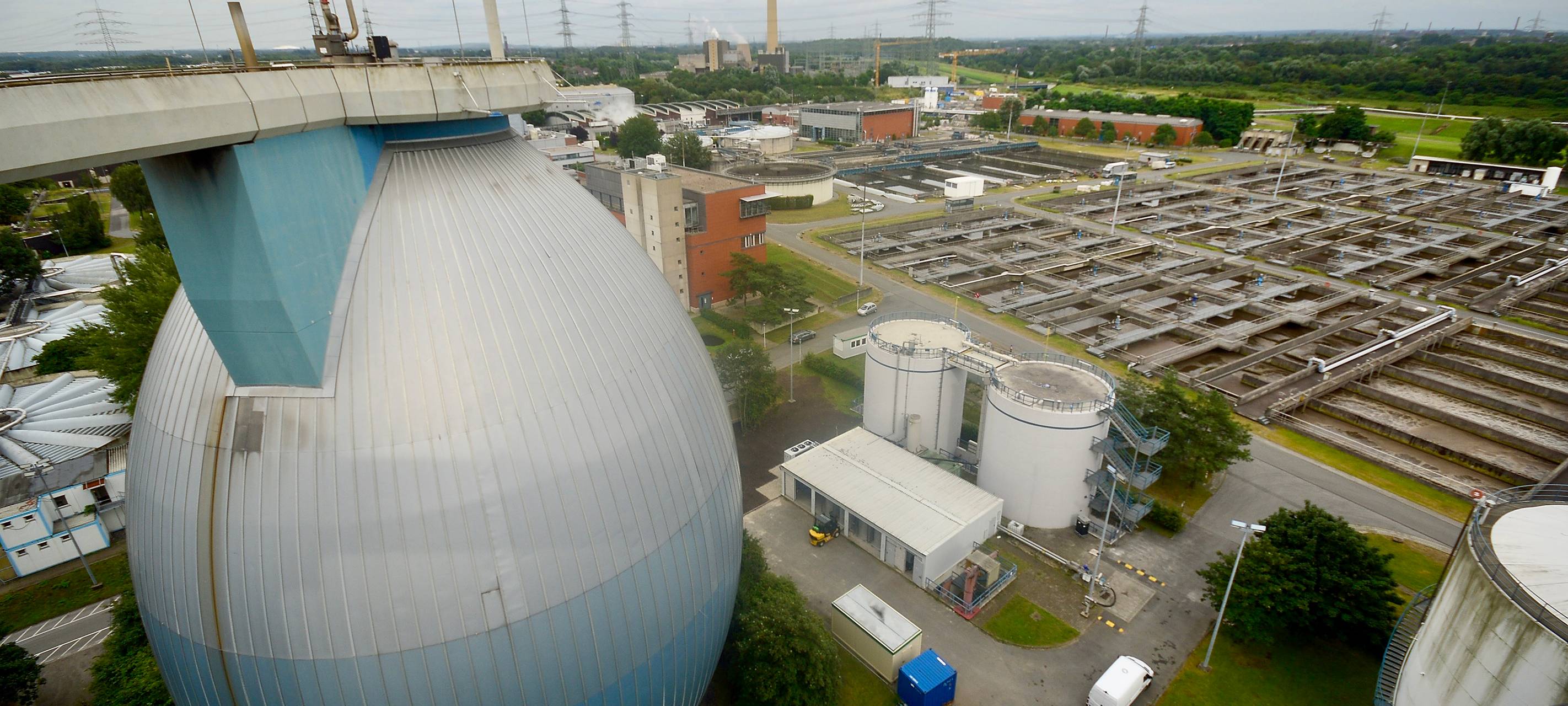 Schwelbrand in Bottroper Kläranlage