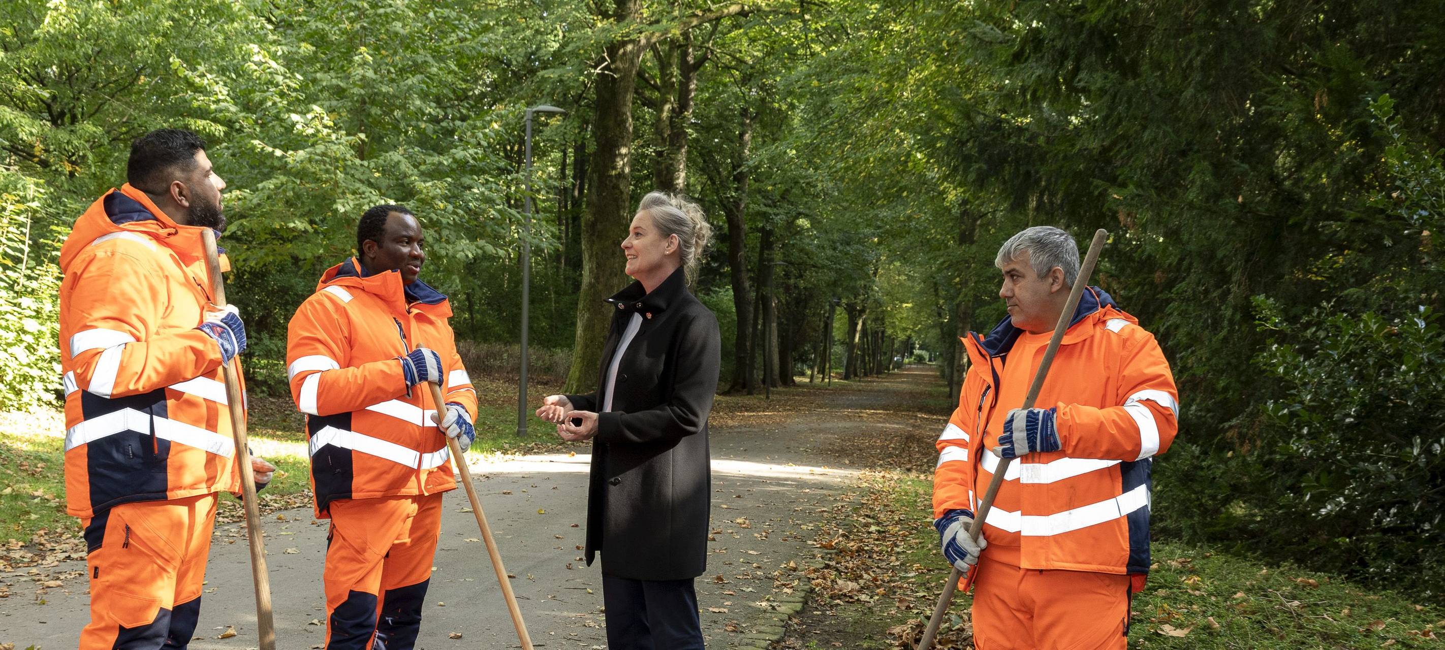 Geflüchtete bei den Gelsendiensten