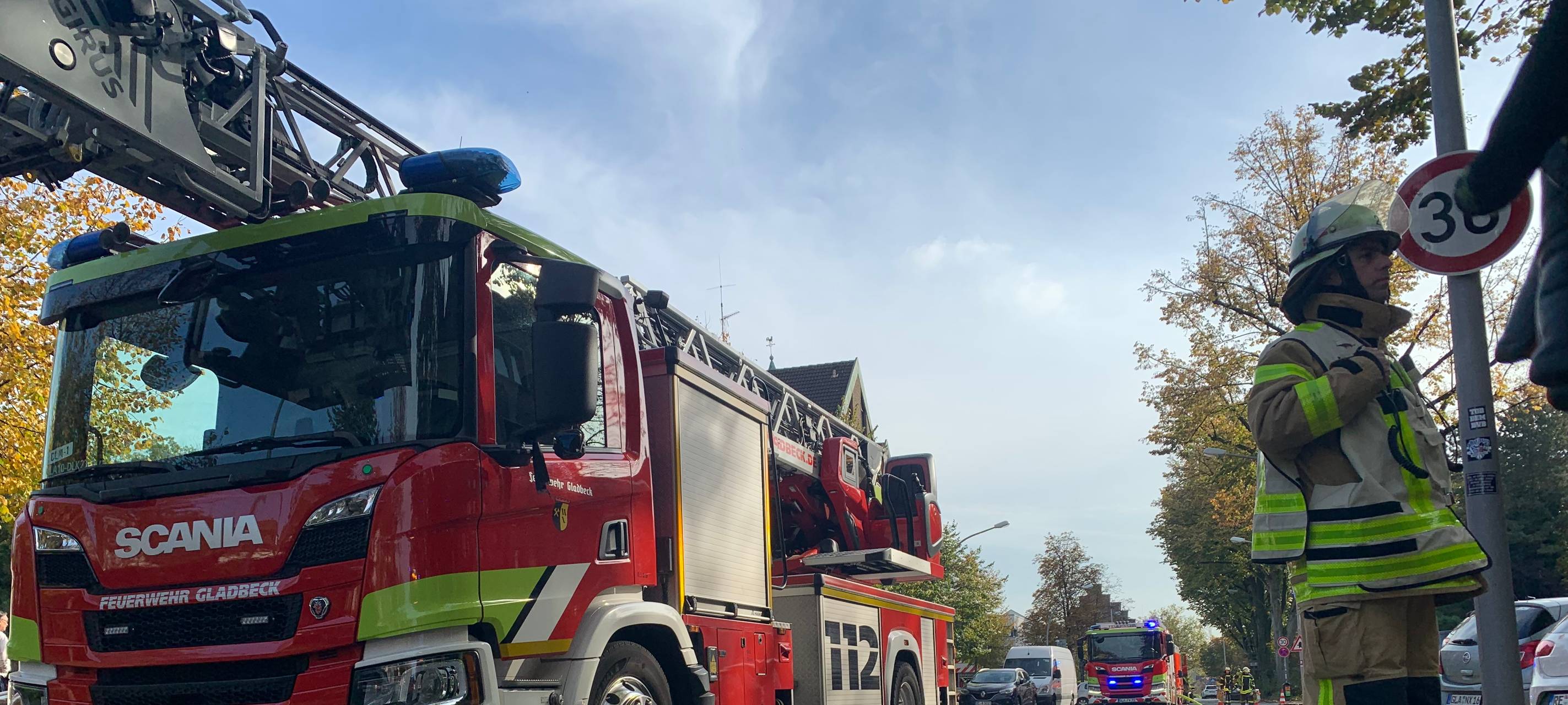 Brand in Gladbecker Innenstadt