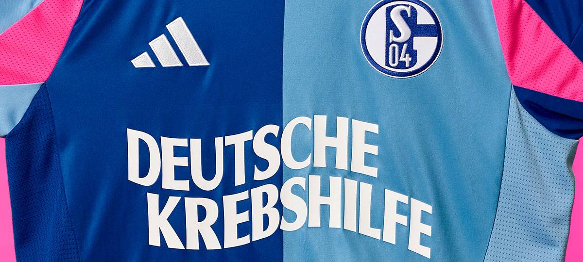 Sondertrikot: Schalke unterstützt die Deutsche Krebshilfe