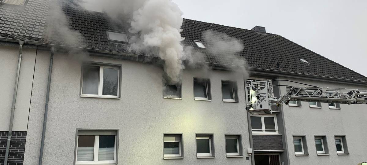 Küchenbrand in Gladbeck - Katze überlebt