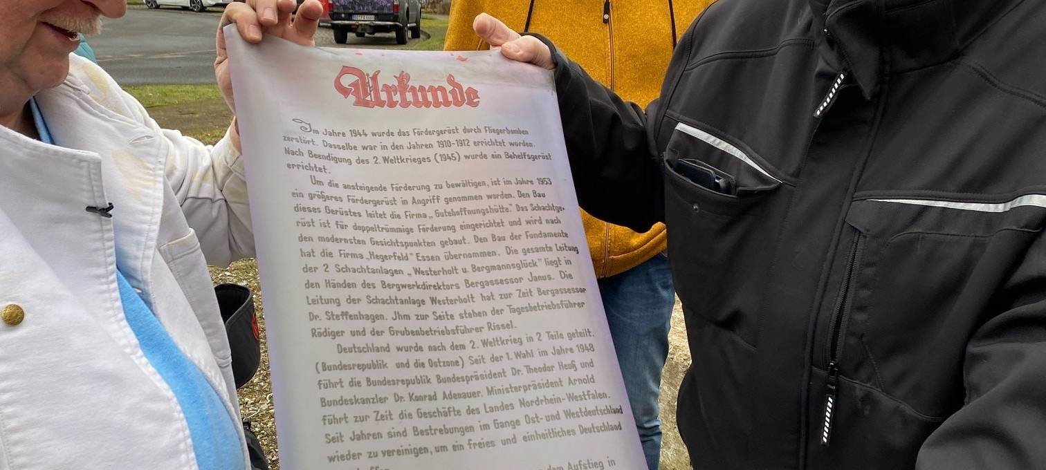 Gelsenkirchen: Besondere Urkunde in Zeitkapsel gefunden