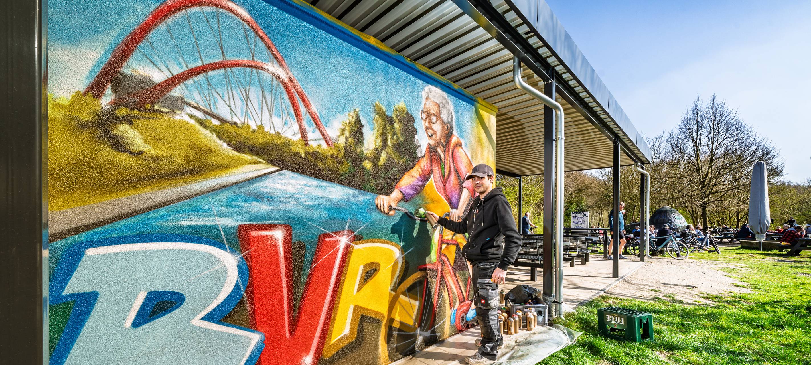 Neuer Rastplatz an der Erzbahntrasse