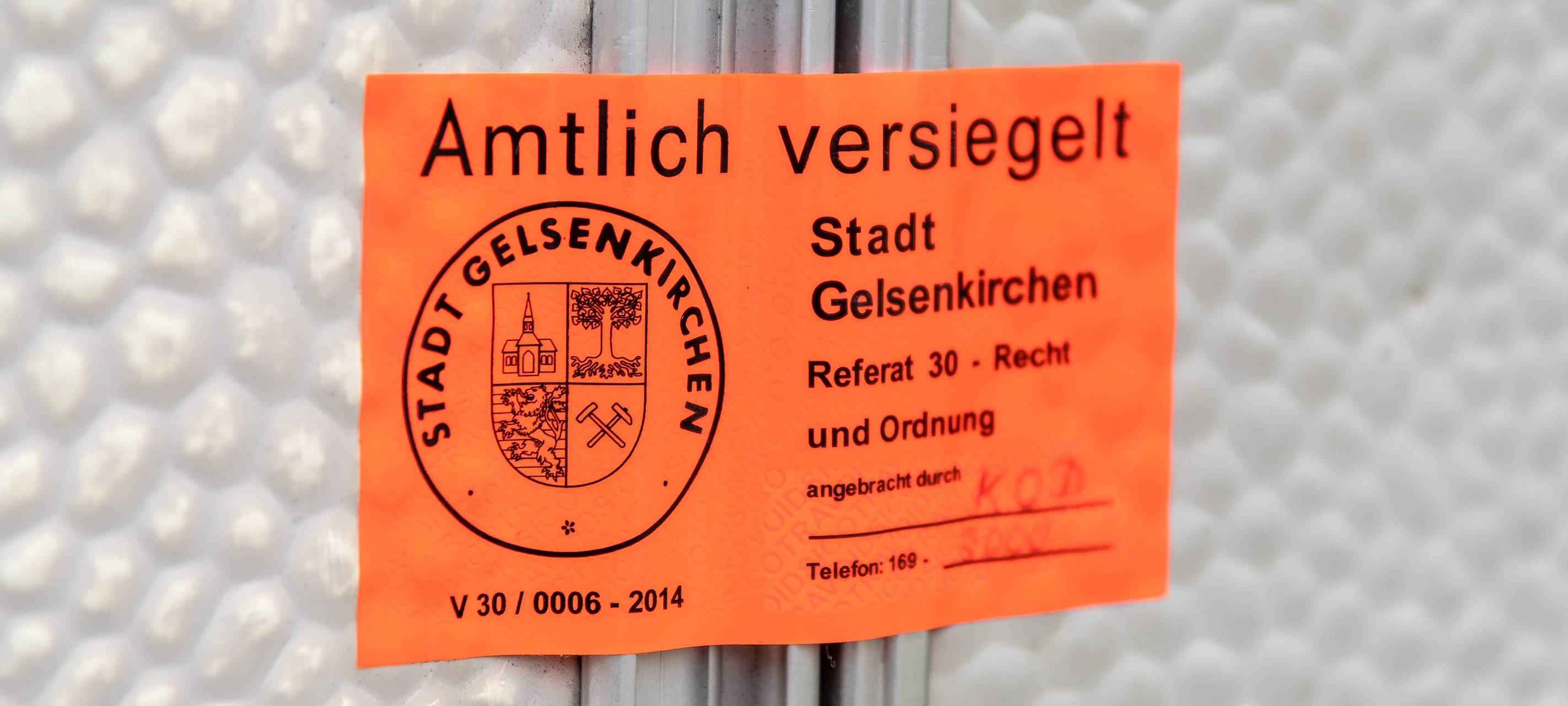 Große Wohnungskontrolle in Gelsenkirchen