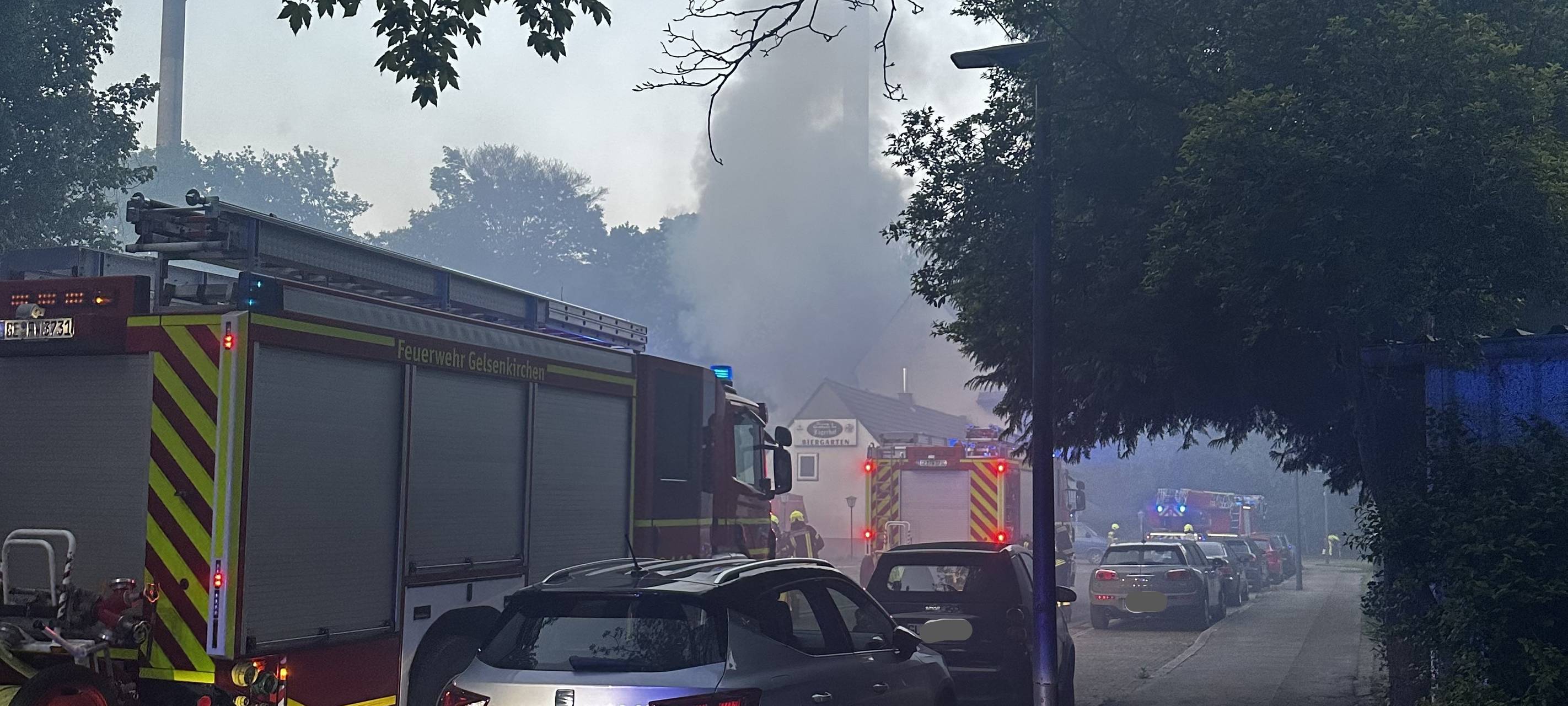 Dachstuhlbrand in Gelsenkirchen