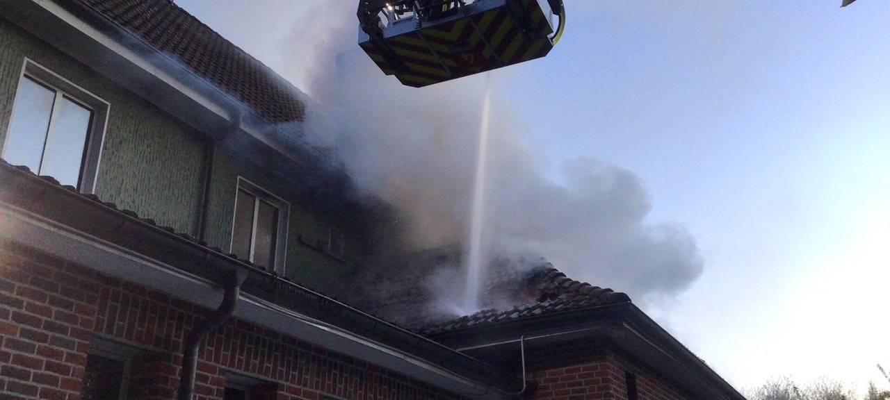 Dachstuhlbrand in Gelsenkirchen