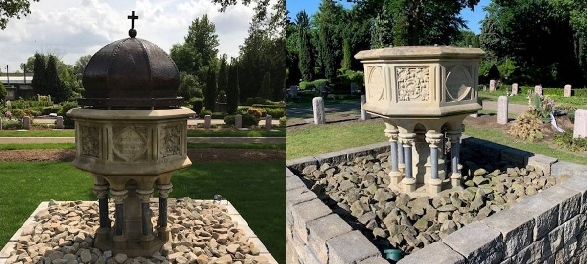 Sakrale Kupferhaube von Gelsenkirchener Friedhof geklaut