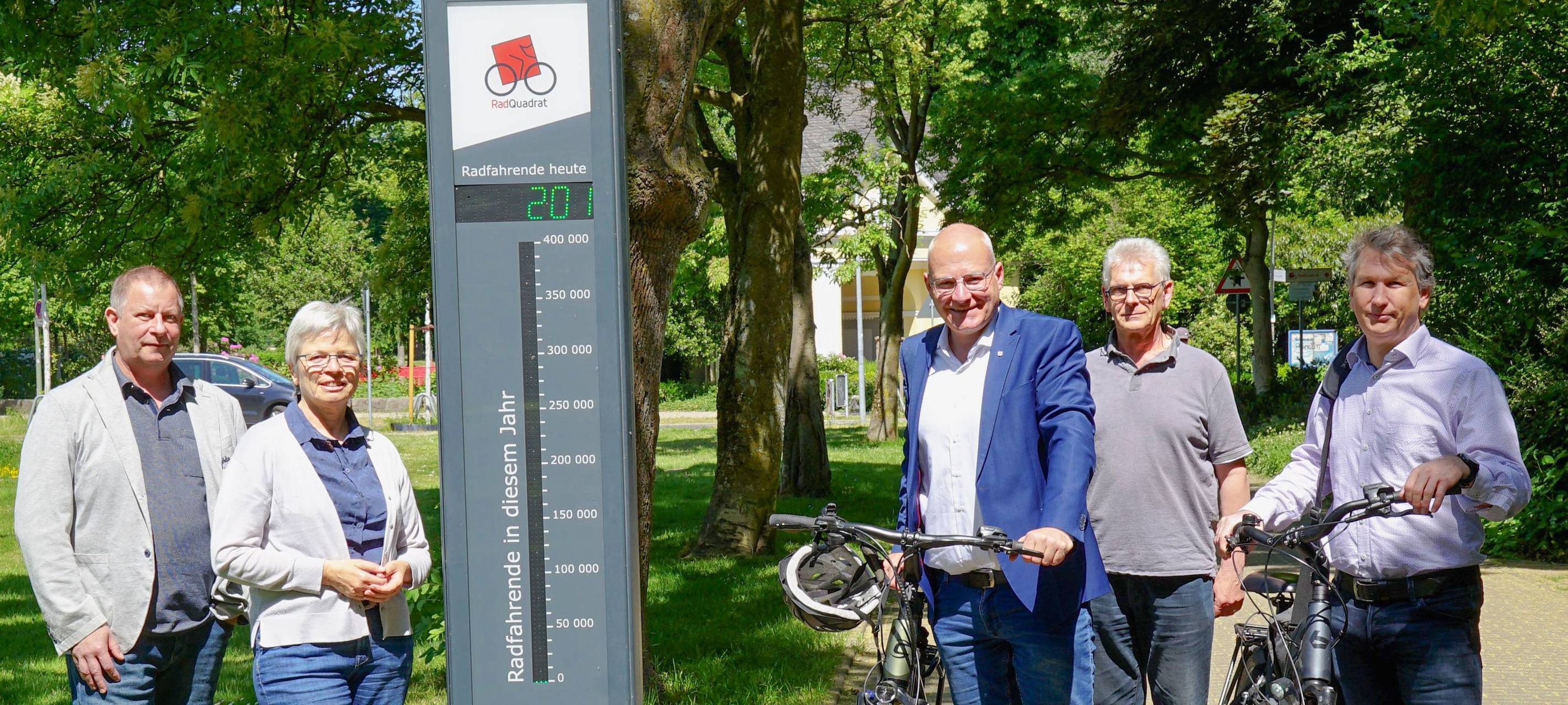 Bottrop zählt Radfahrer am Stadtgarten