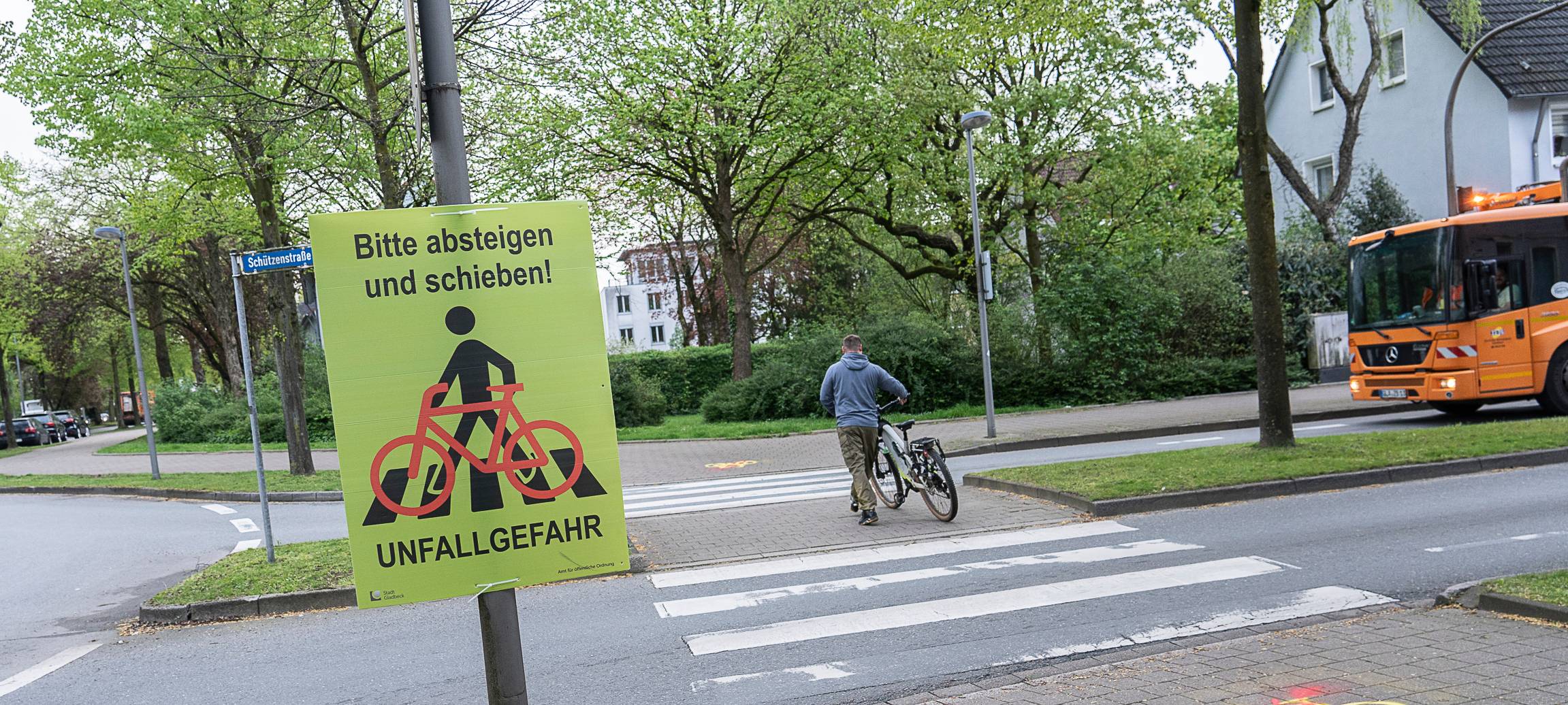 Verkehrssicherheit an Kreisverkehren Gladbeck