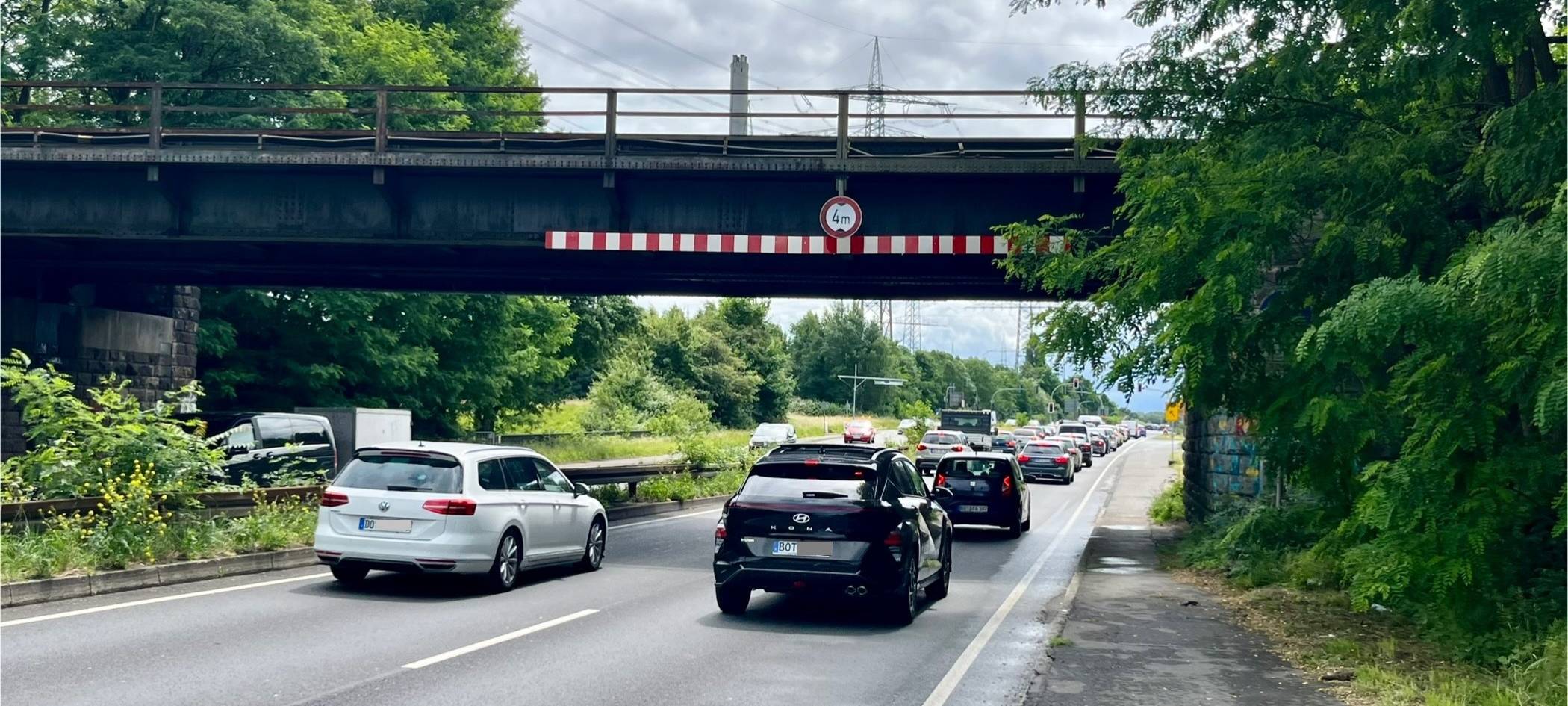 B224 in Bottrop-Welheim ist jetzt einspurig