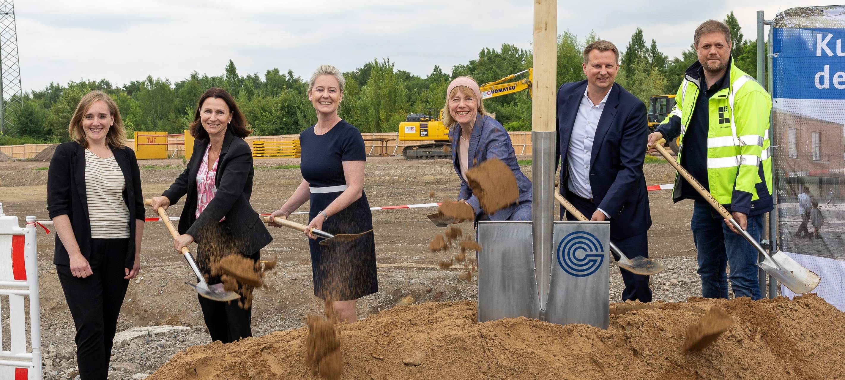 Spatenstich an der neuen Gesamtschule Europastraße