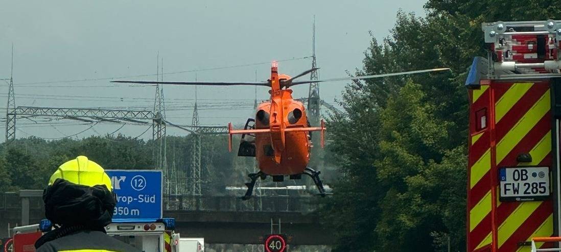 Bottrop: Motorradfahrer auf der A42 verunglückt