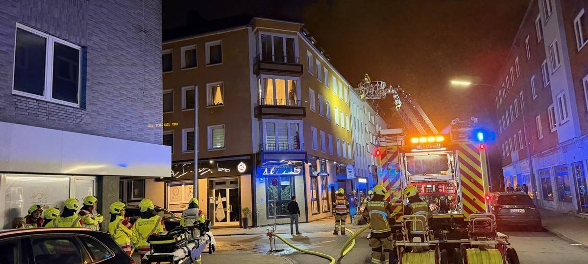 Kellerbrand in der Gelsenkirchener Altstadt