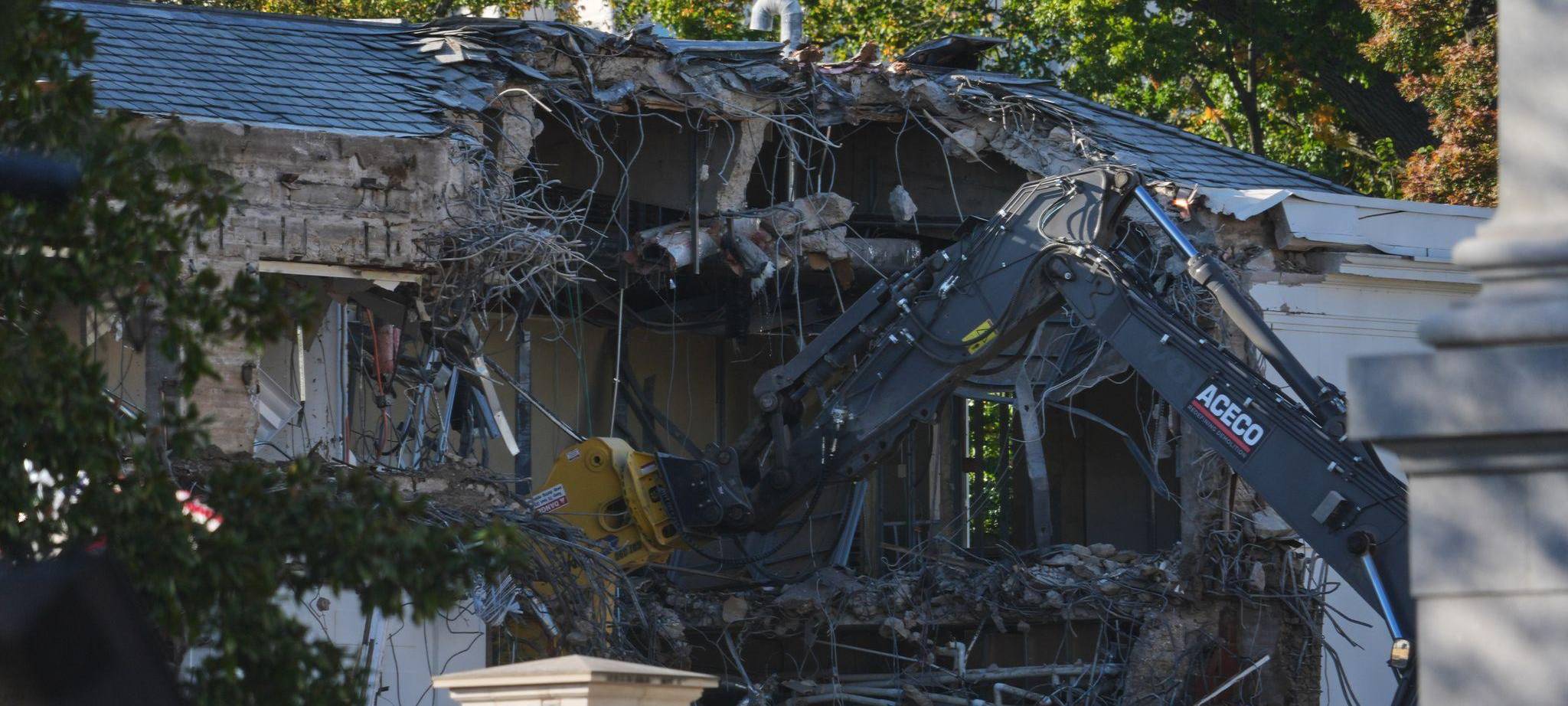 Bauarbeiten am Weißen Haus