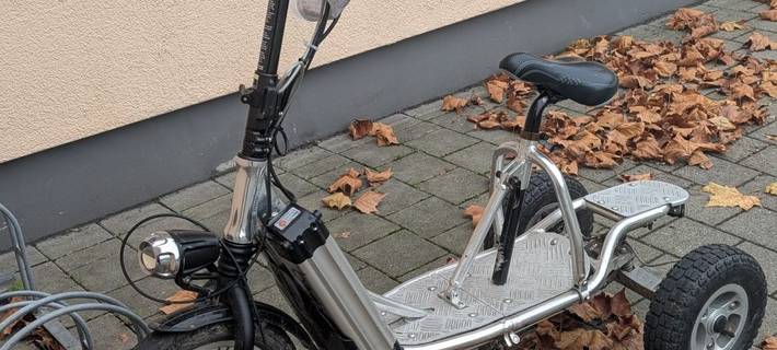 Das sichergestellte Elektro-Trike