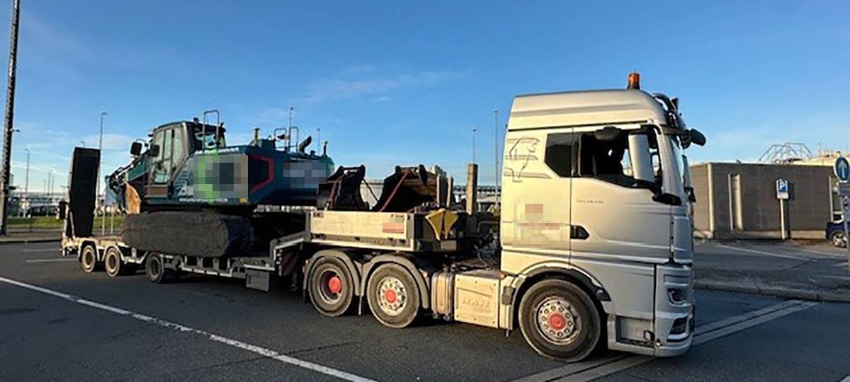 Überladener LKW