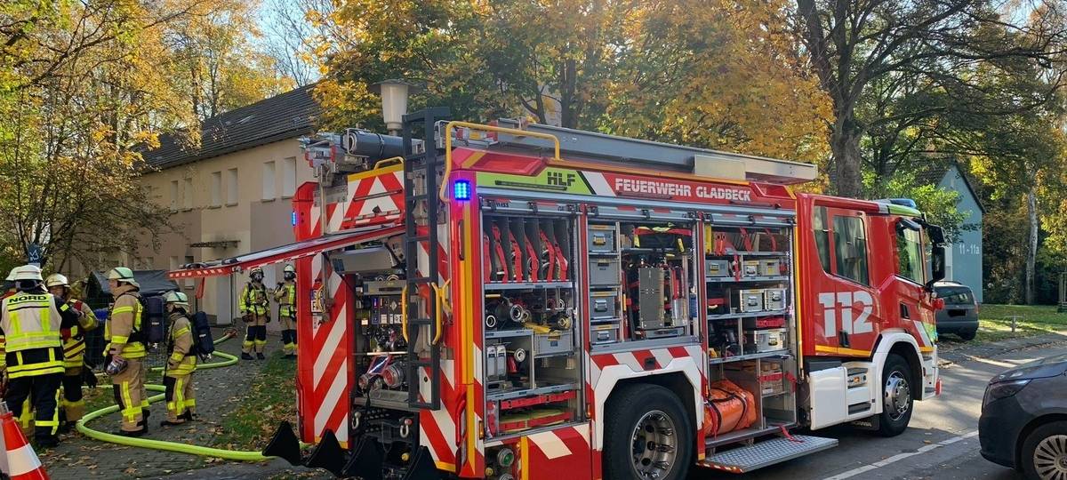 Gladbeck: Brand mit Menschenleben in Gefahr