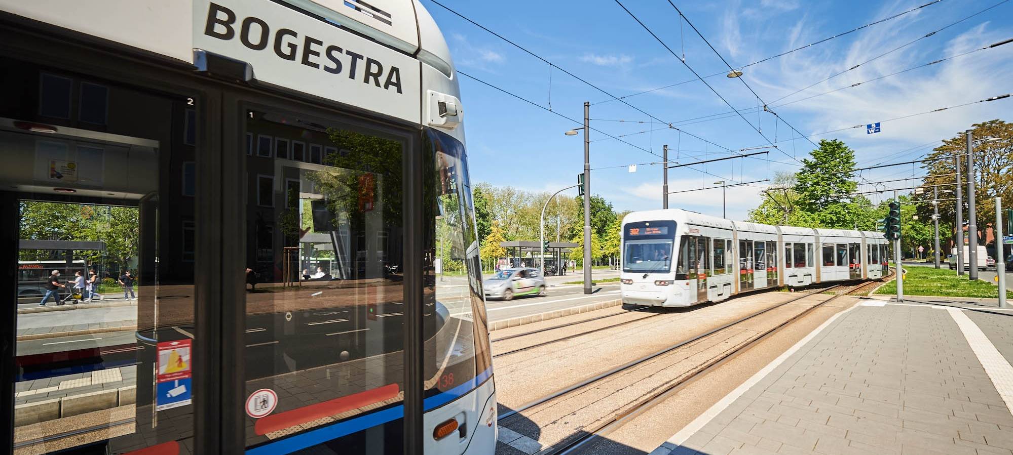 Nächtliche Arbeiten an Straßenbahnleitungen in Gelsenkirchen