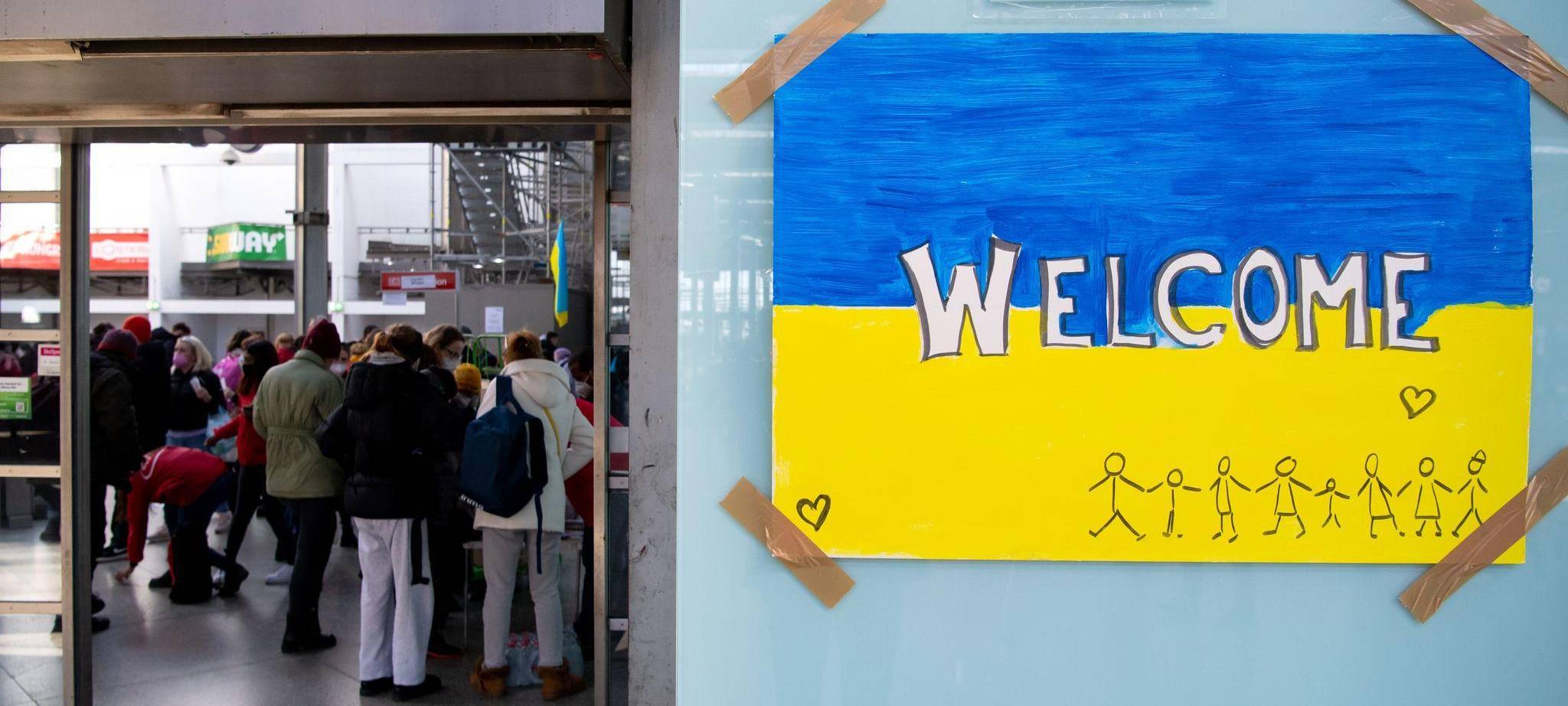 Ukrainische Flüchtlinge in München