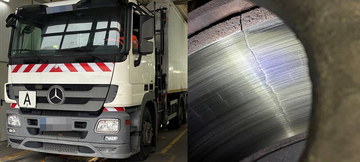 LKW mit Bremsmängel