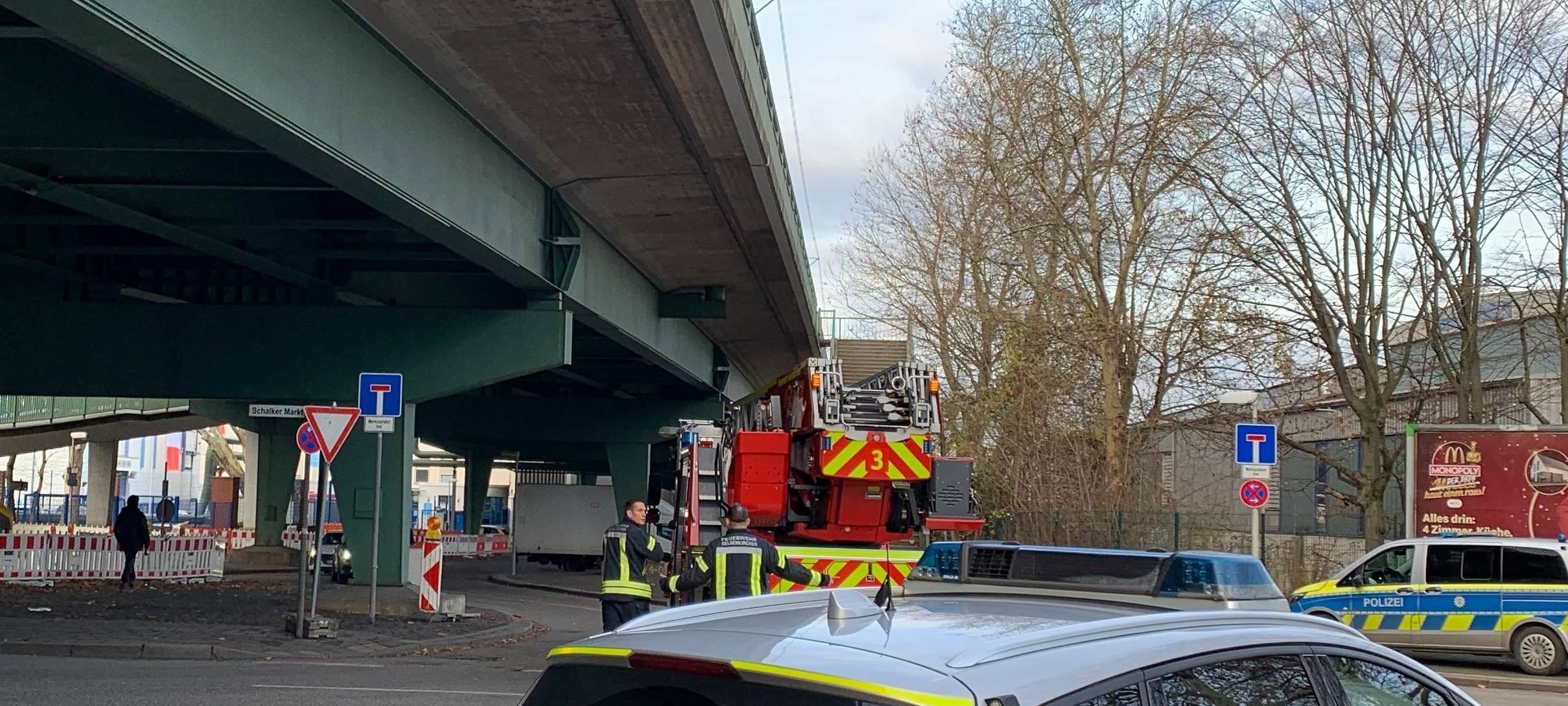 Berliner Brücke in Gelsenkirchen dicht