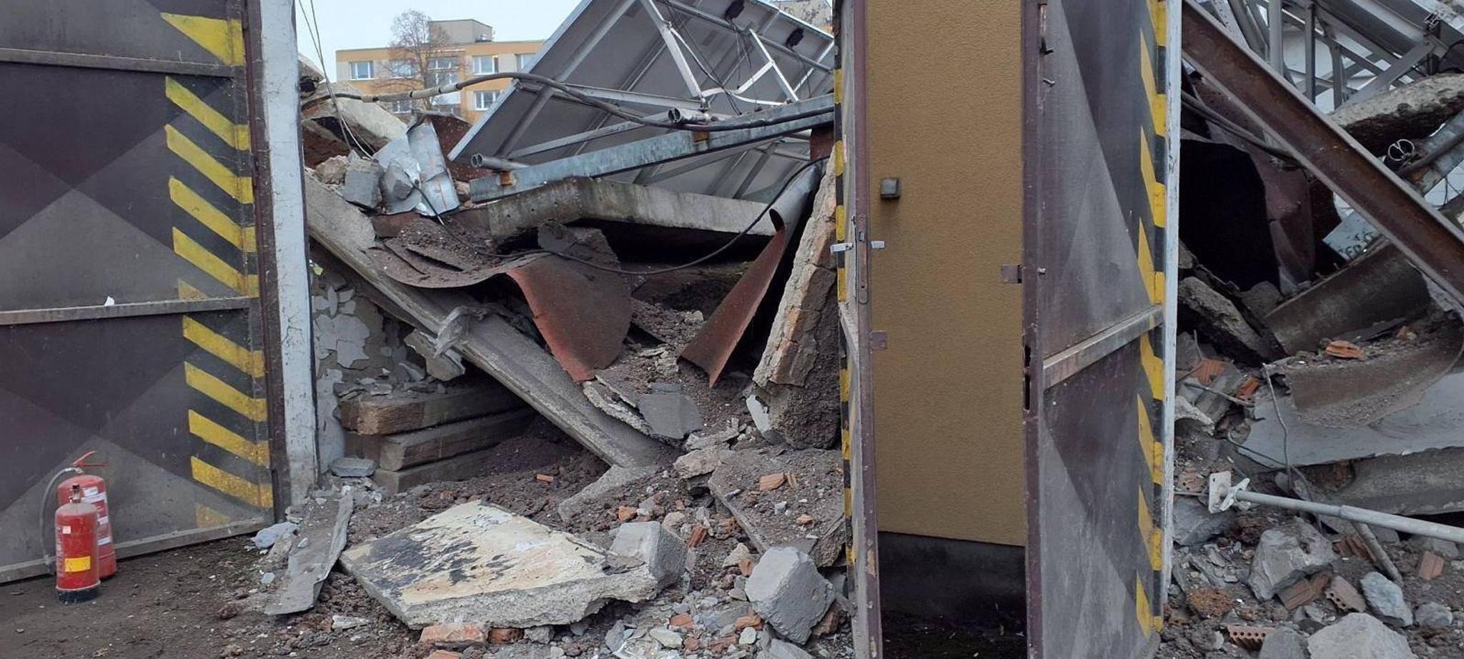 Einsturz eines Daches auf Firmengelände im Osten der Slowakei