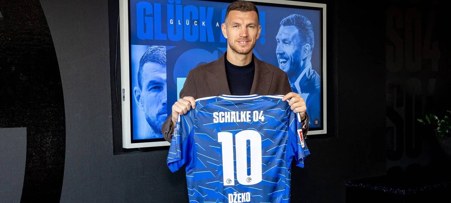 Erstes Training mit Edin Dzeko auf Schalke