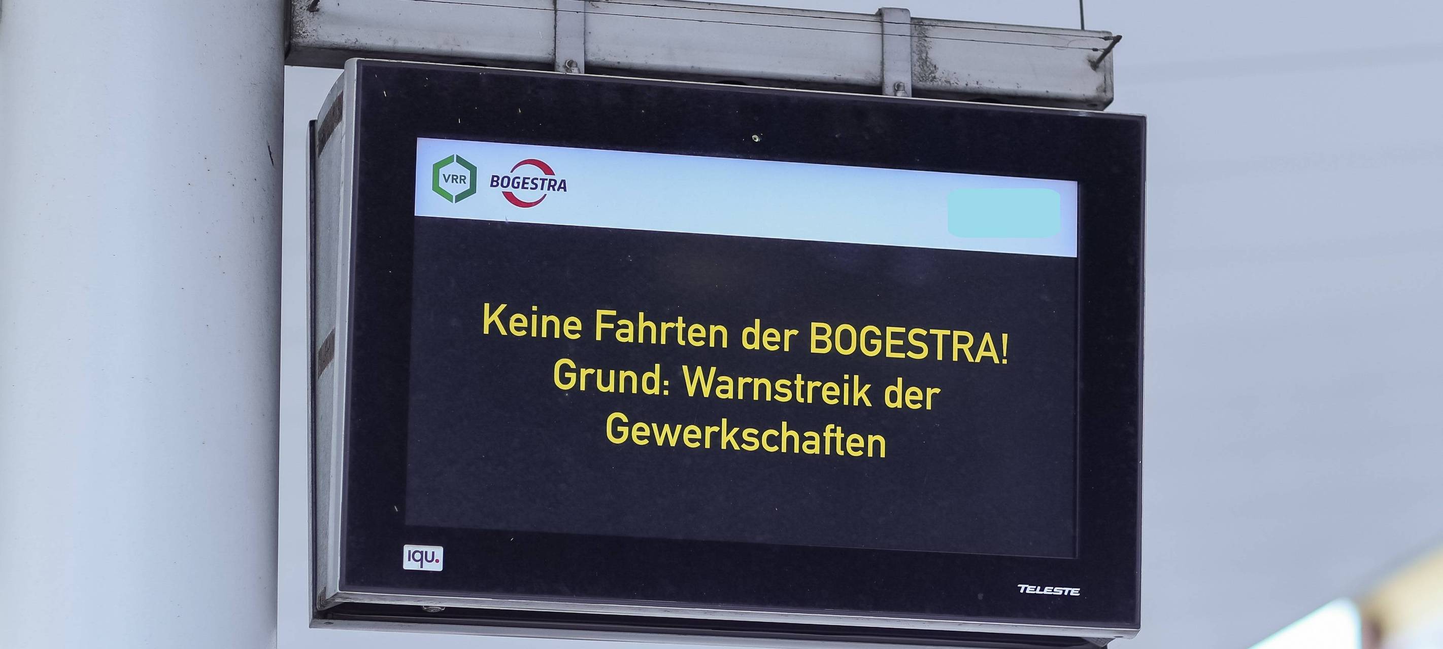 Warnstreik im Nahverkehr am Freitag und Samstag