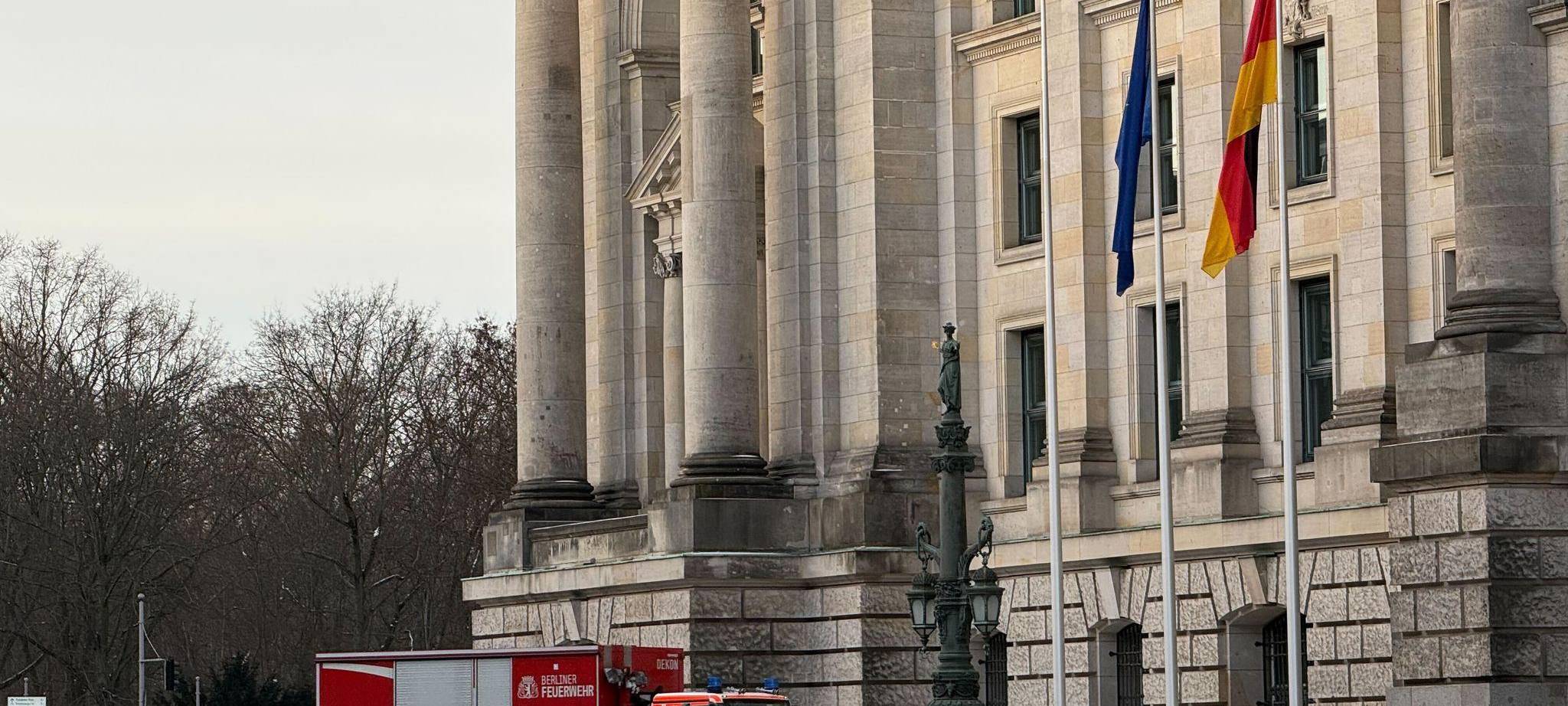 Feuerwehreinsatz im Reichstagsgebäude