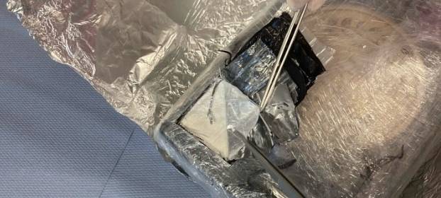 Kokain verpackt in Alufolie; Quelle Polizei Recklinghausen