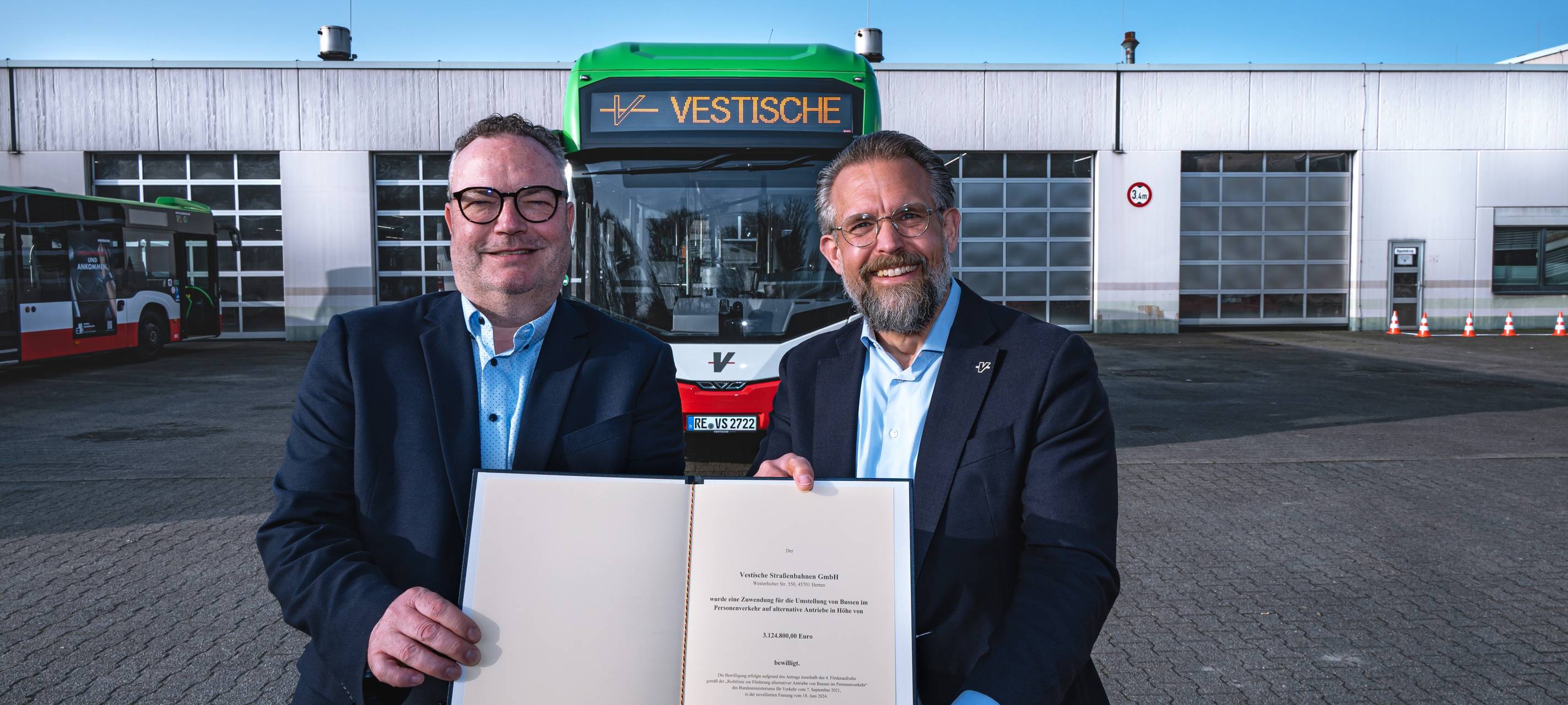 Neue Brennstoffzellenbusse für die Vestische