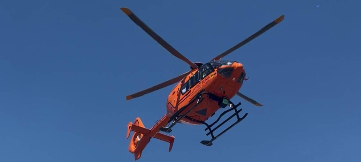 Arbeitsunfall in Bottrop - Hubschrauber im Einsatz