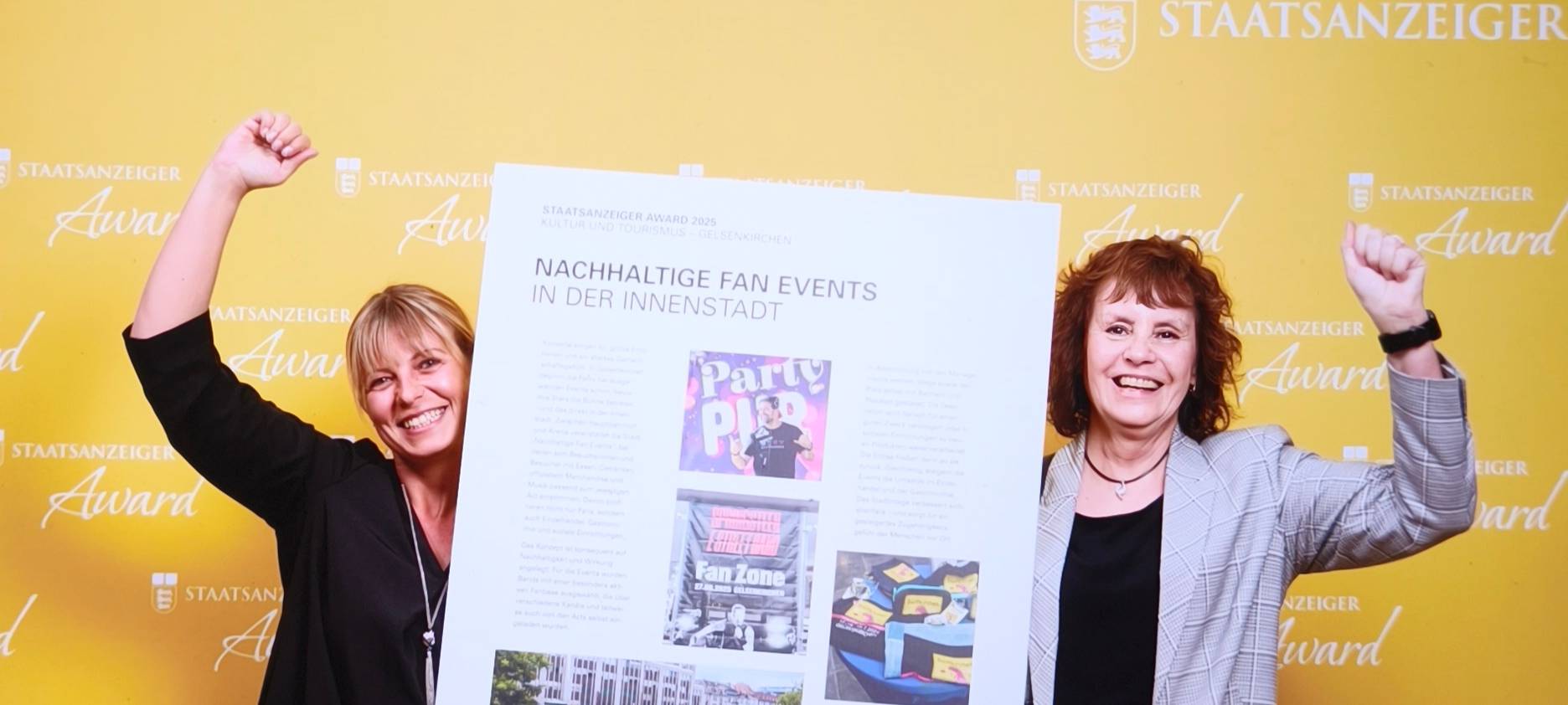 Gelsenkirchen wird für seine Fan Events ausgezeichnet