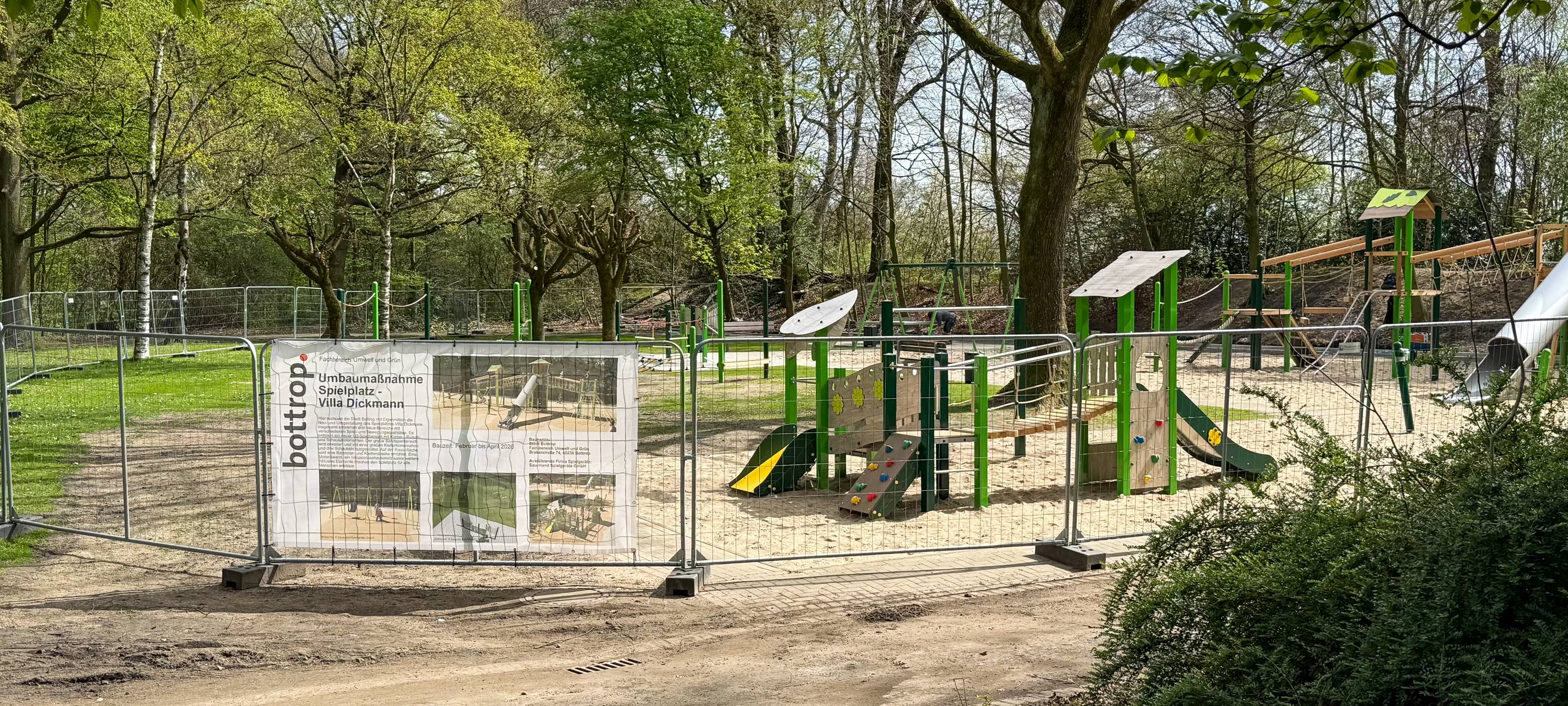 Ärger um Spielplatz-Baustelle in Bottrop
